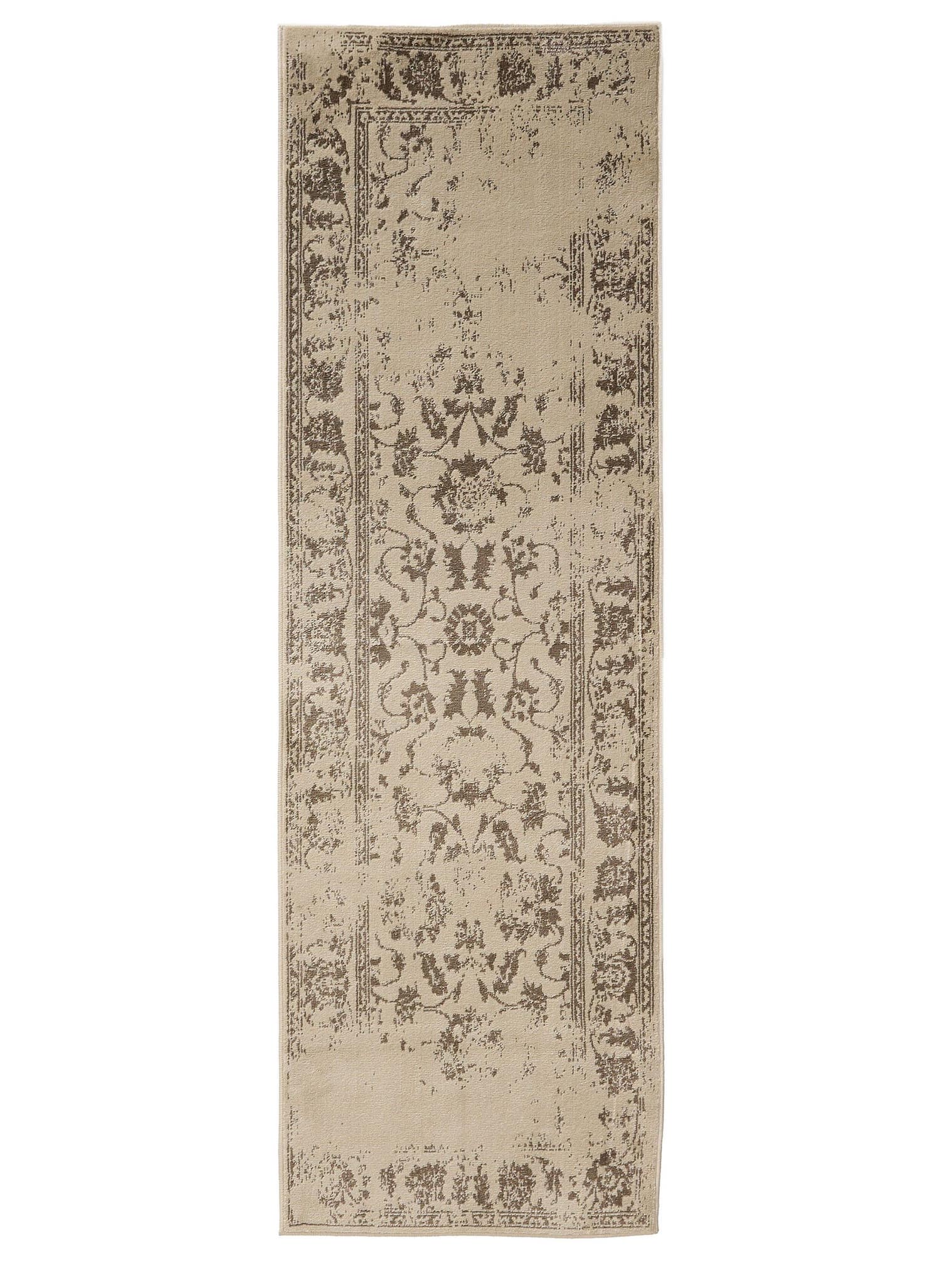 Teppich aus 100% Polypropylen in Beige mit 6 bis 10 mm hohem Flor von benuta Basic