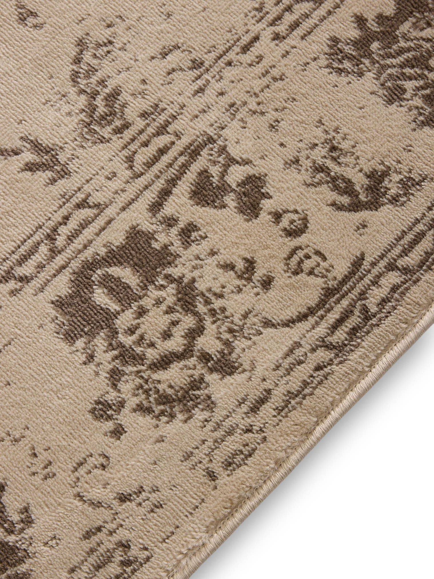 Teppich aus 100% Polypropylen in Beige mit 6 bis 10 mm hohem Flor von benuta Basic