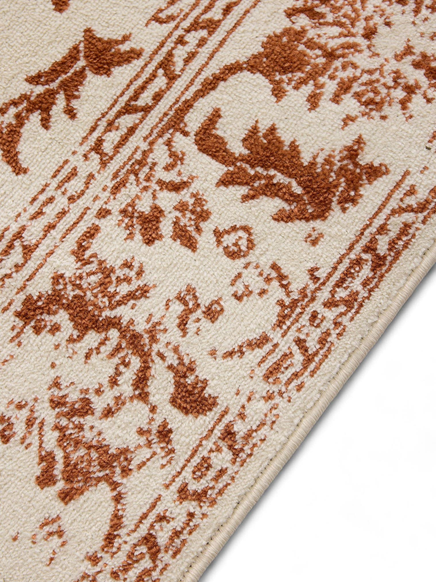 Teppich aus 100% Polypropylen in Beige mit 6 bis 10 mm hohem Flor von benuta Basic