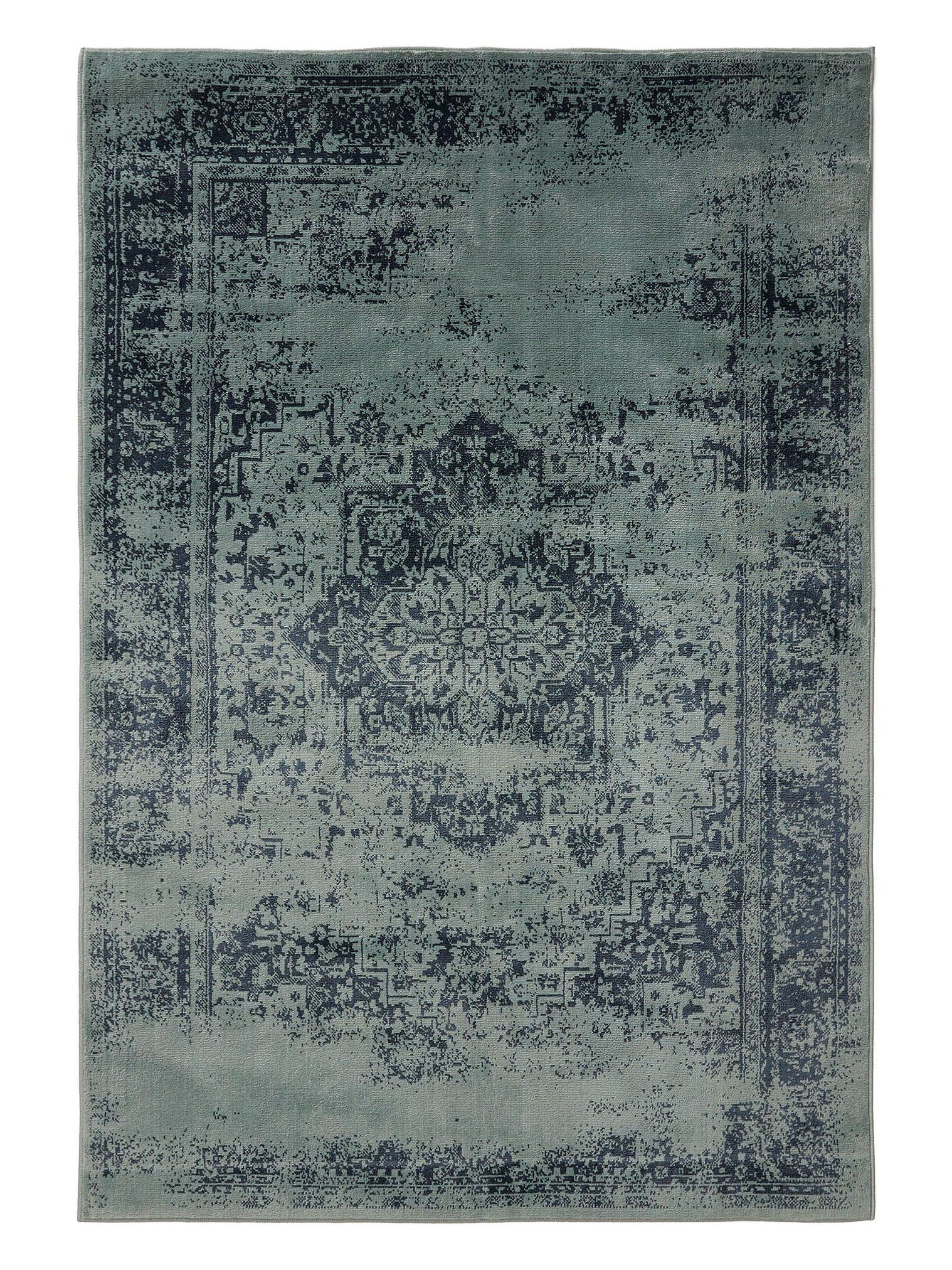 Teppich aus 100% Polypropylen in Türkis mit 6 bis 10 mm hohem Flor von benuta Basic