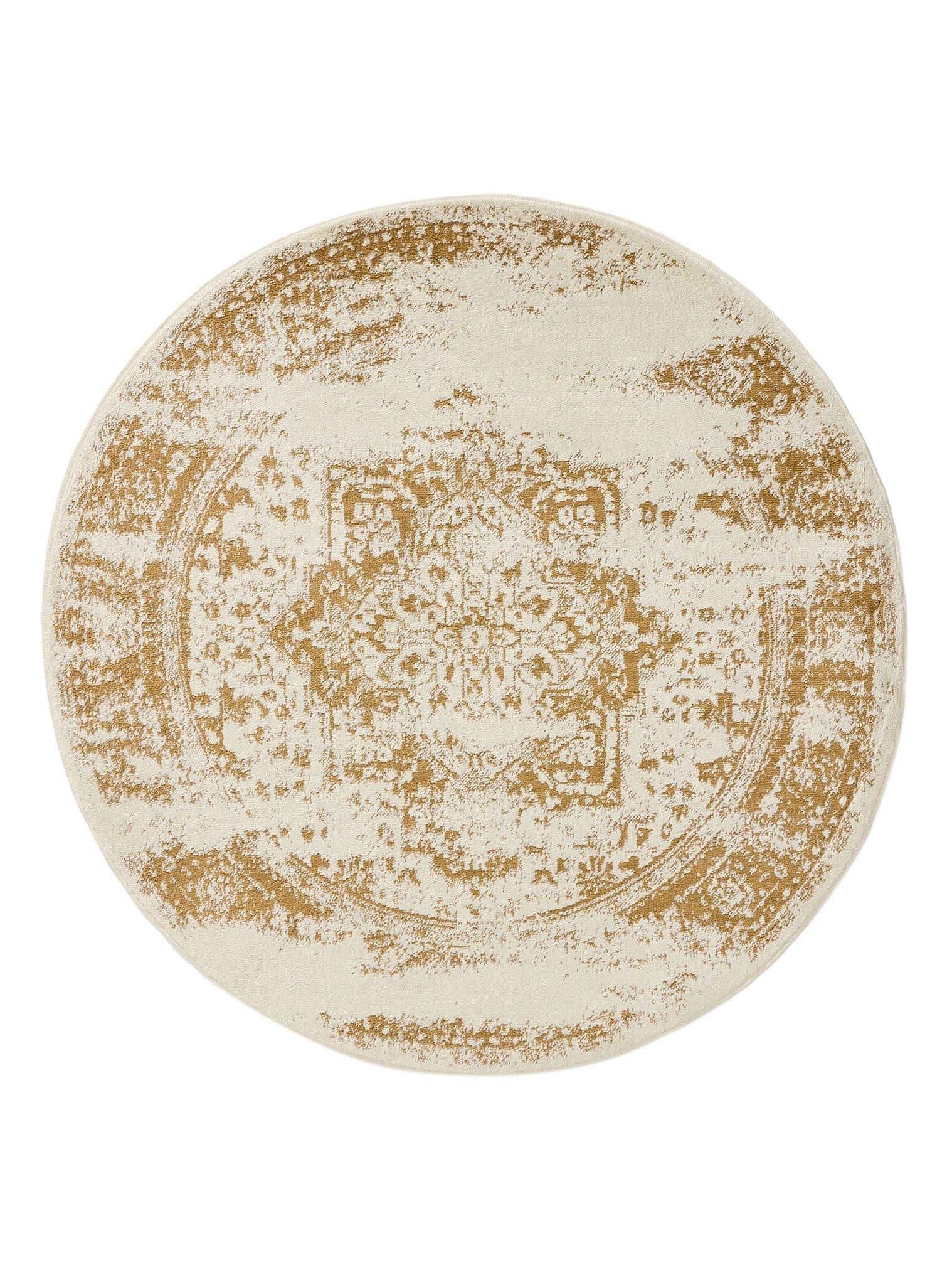 Teppich aus 100% Polypropylen in Beige mit 6 bis 10 mm hohem Flor von benuta Basic