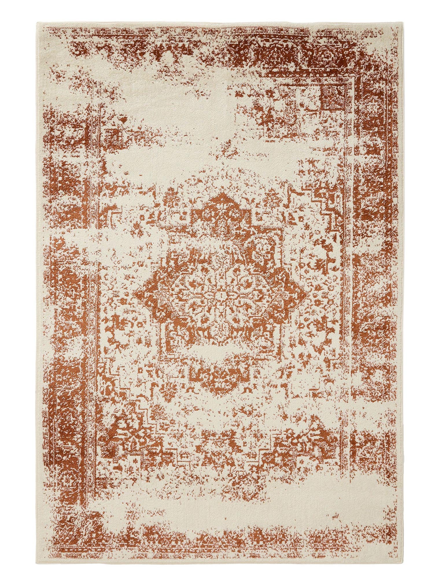 Teppich aus 100% Polypropylen in Beige mit 6 bis 10 mm hohem Flor von benuta Basic