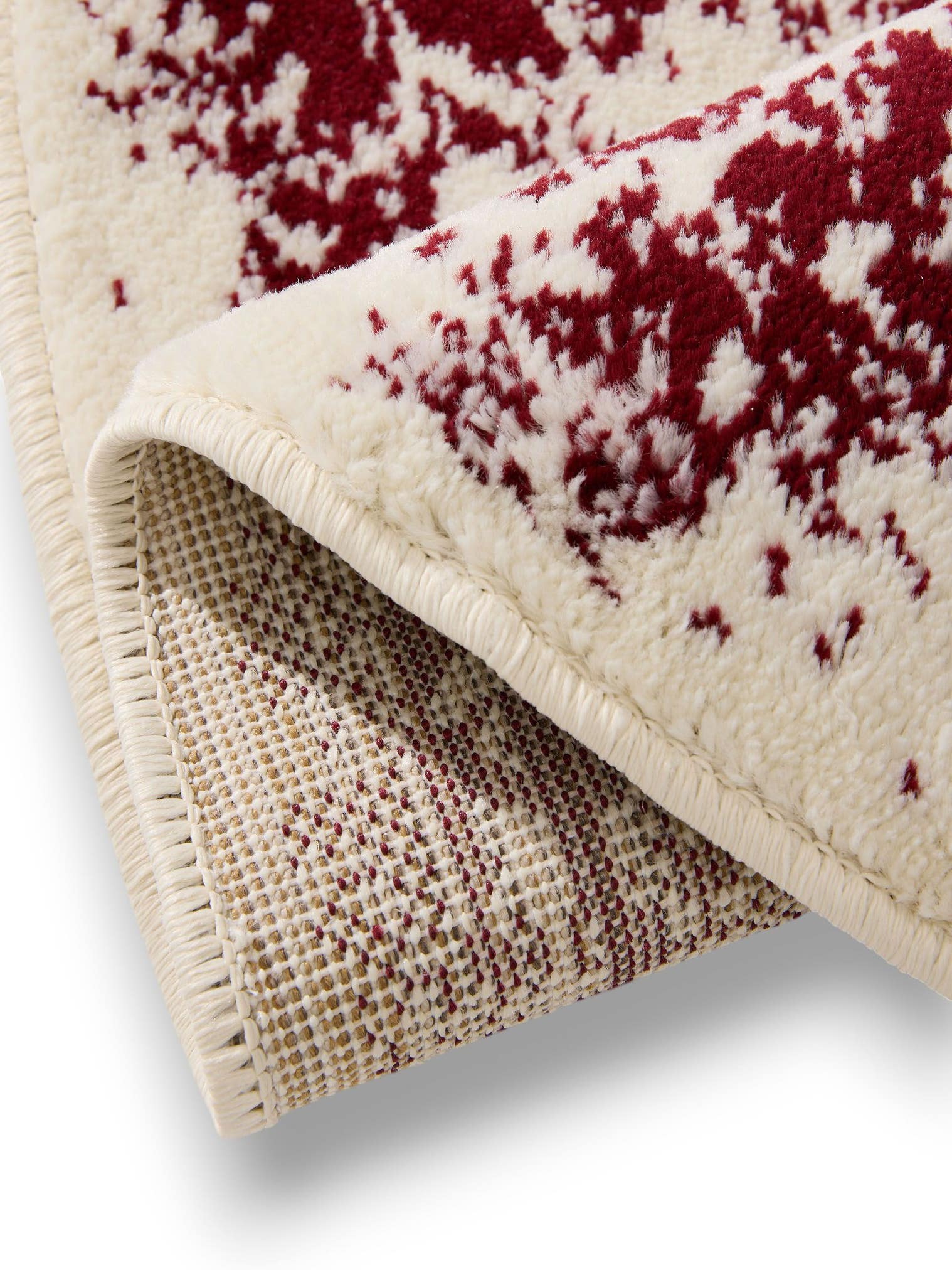 Teppich aus 100% Polypropylen in Beige mit 6 bis 10 mm hohem Flor von benuta Basic