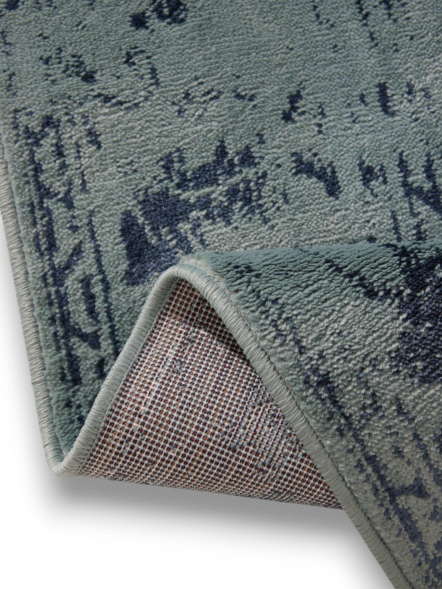 Teppich aus 100% Polypropylen in Türkis mit 6 bis 10 mm hohem Flor von benuta Basic