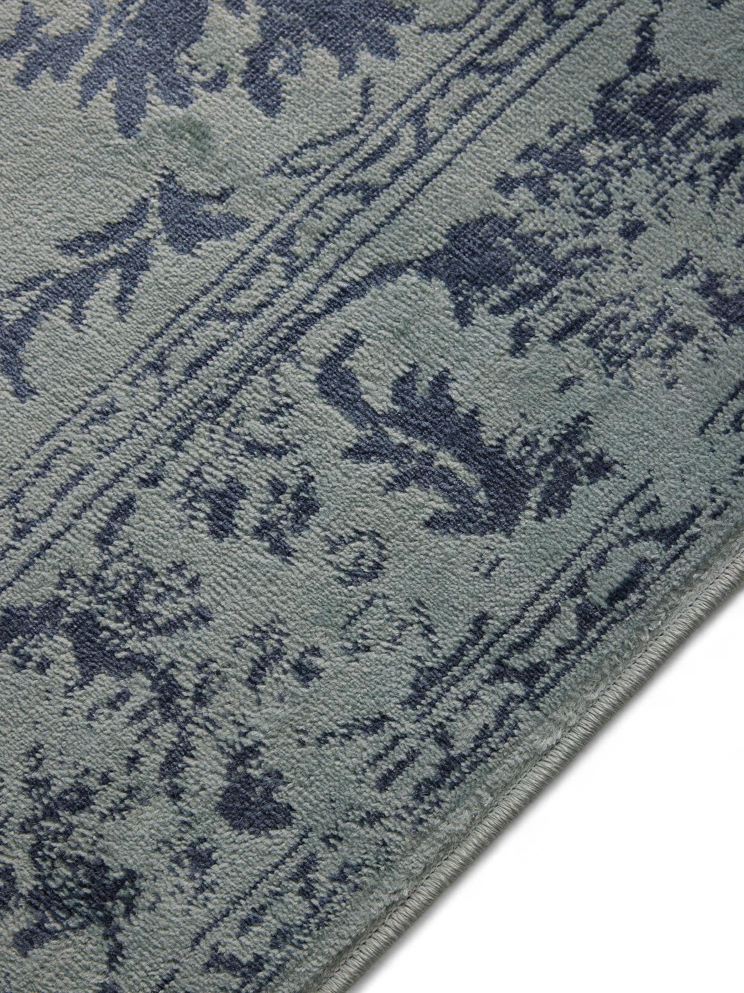 Teppich aus 100% Polypropylen in Türkis mit 6 bis 10 mm hohem Flor von benuta Basic
