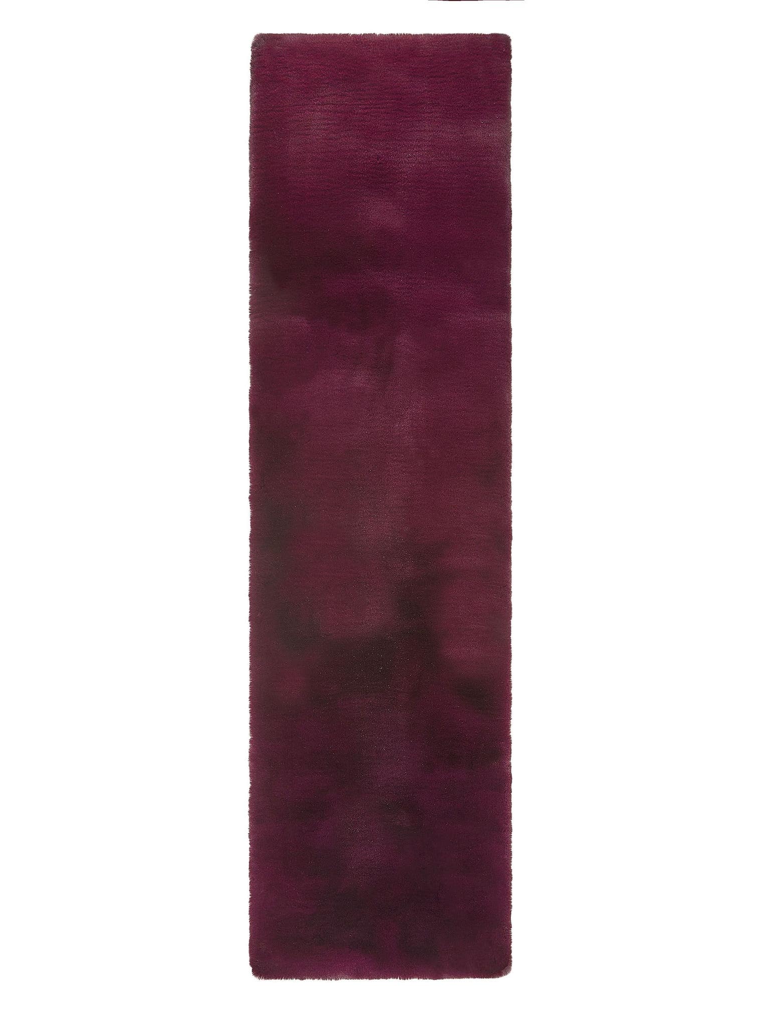 Teppich aus 100% Polyester in Rot mit 41 bis 50 mm hohem Flor von benuta Finest