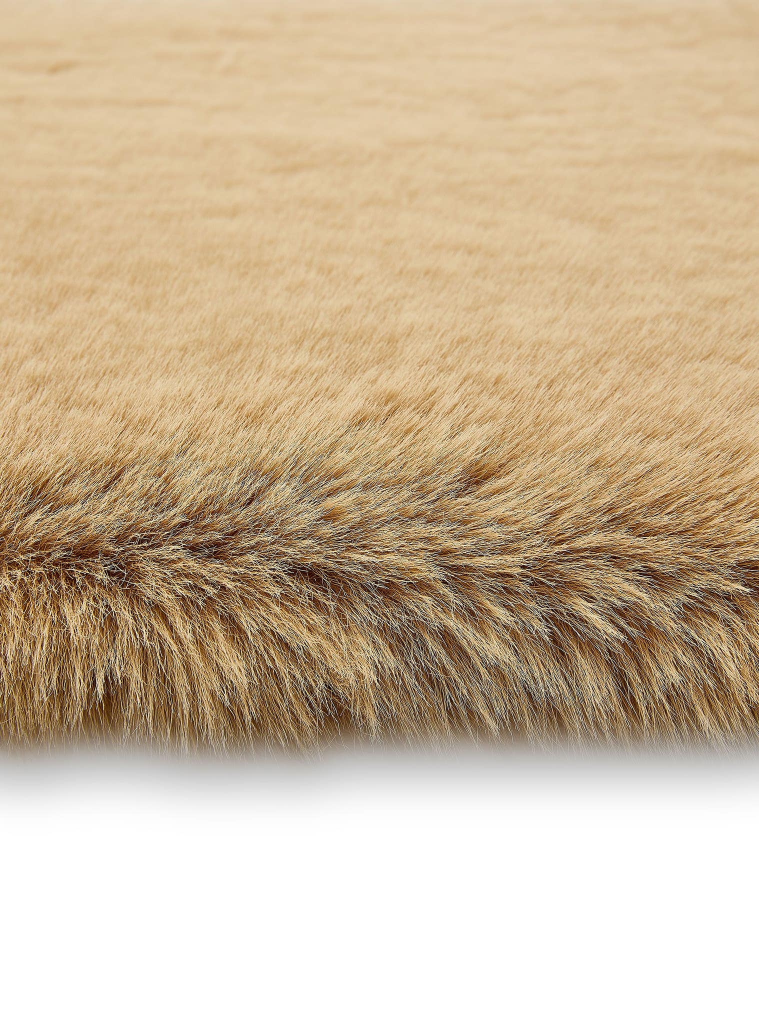 Teppich aus 100% Polyester in Braun mit 41 bis 50 mm hohem Flor von benuta Finest