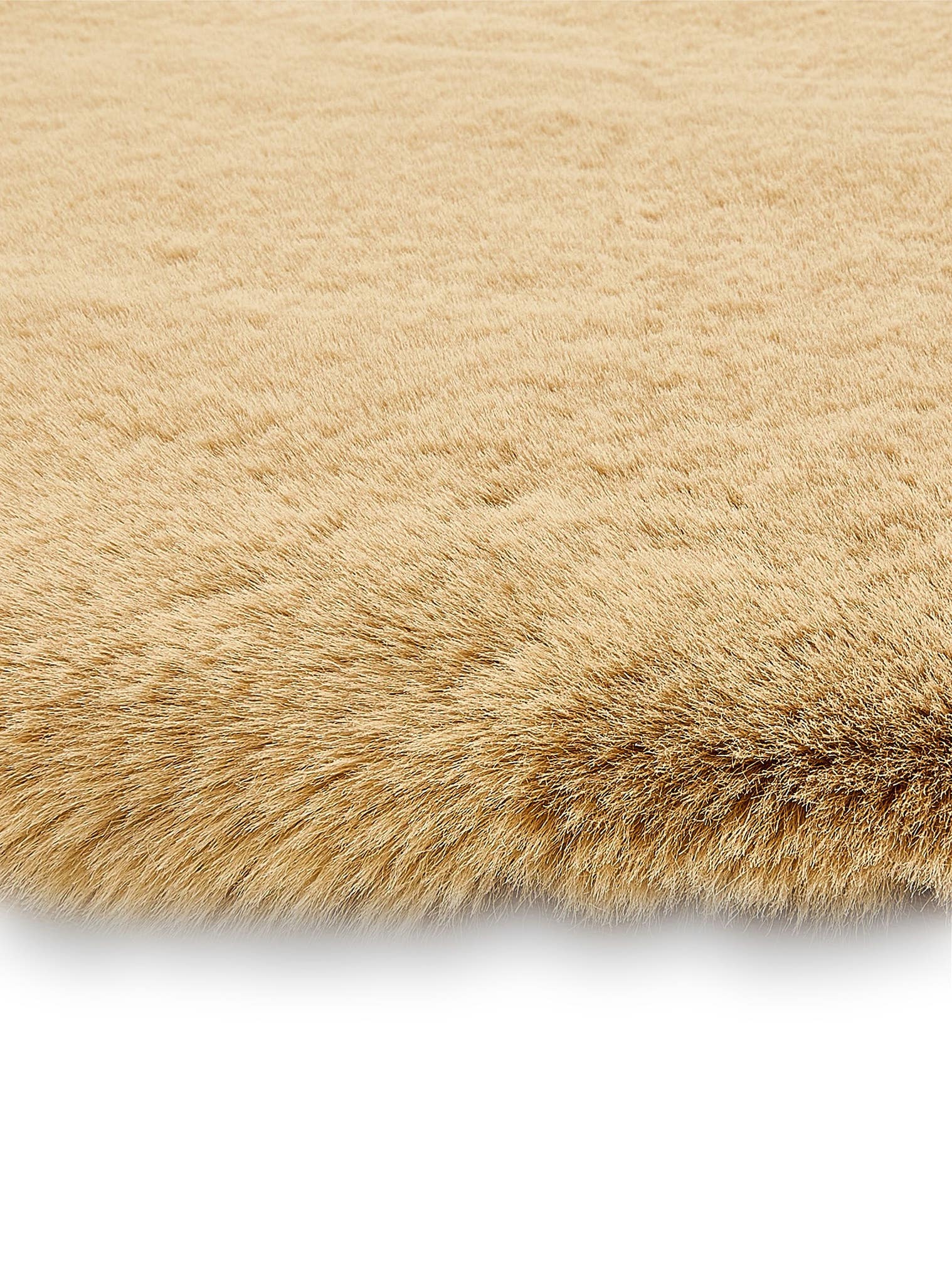 Teppich aus 100% Polyester in Braun mit 41 bis 50 mm hohem Flor von benuta Finest