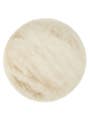 Hochflorteppich rund Lux Cream