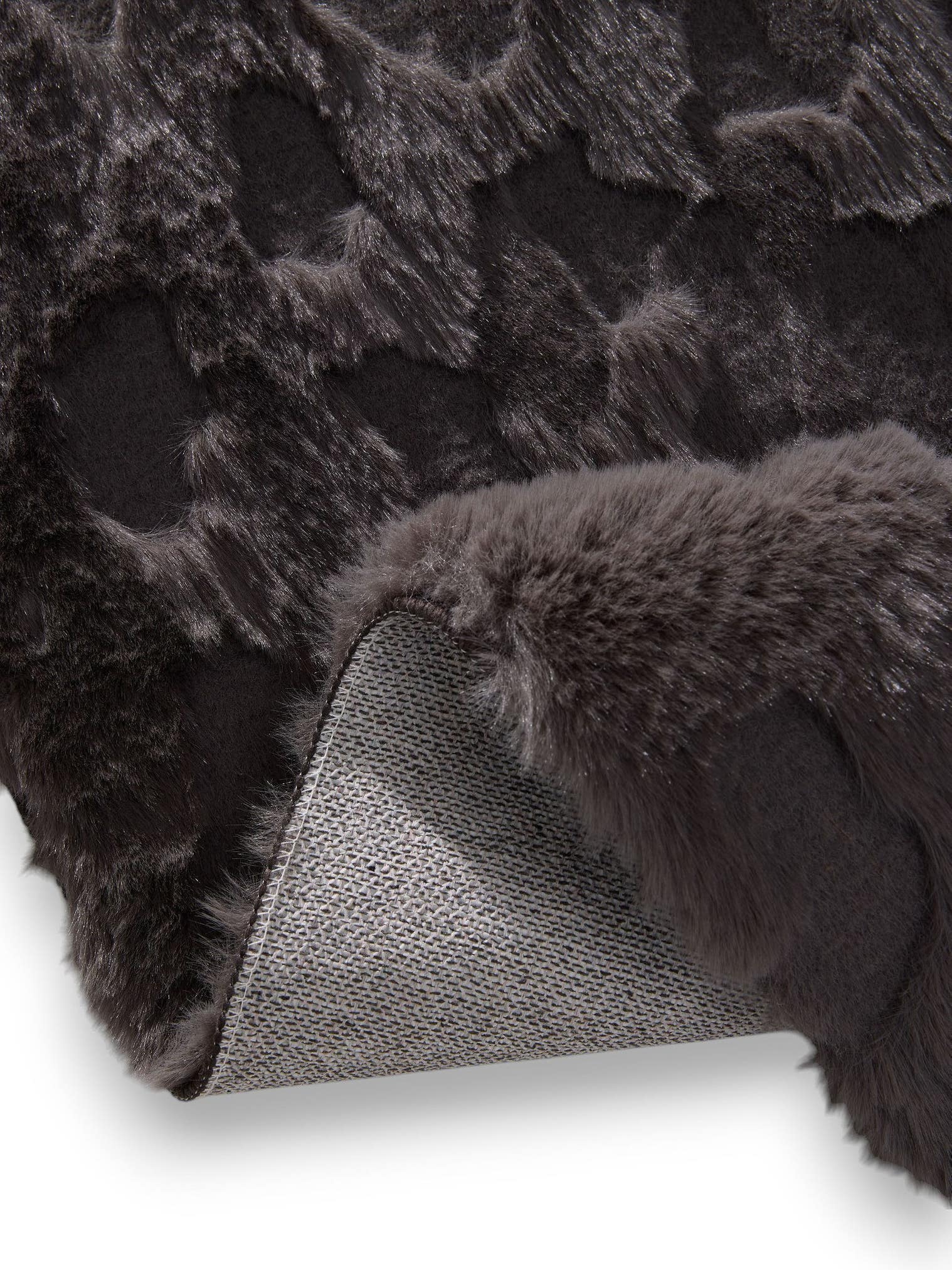 Teppich aus 100% Polyester in Grå mit 21 - 30 mm hohem Flor von benuta Pop
