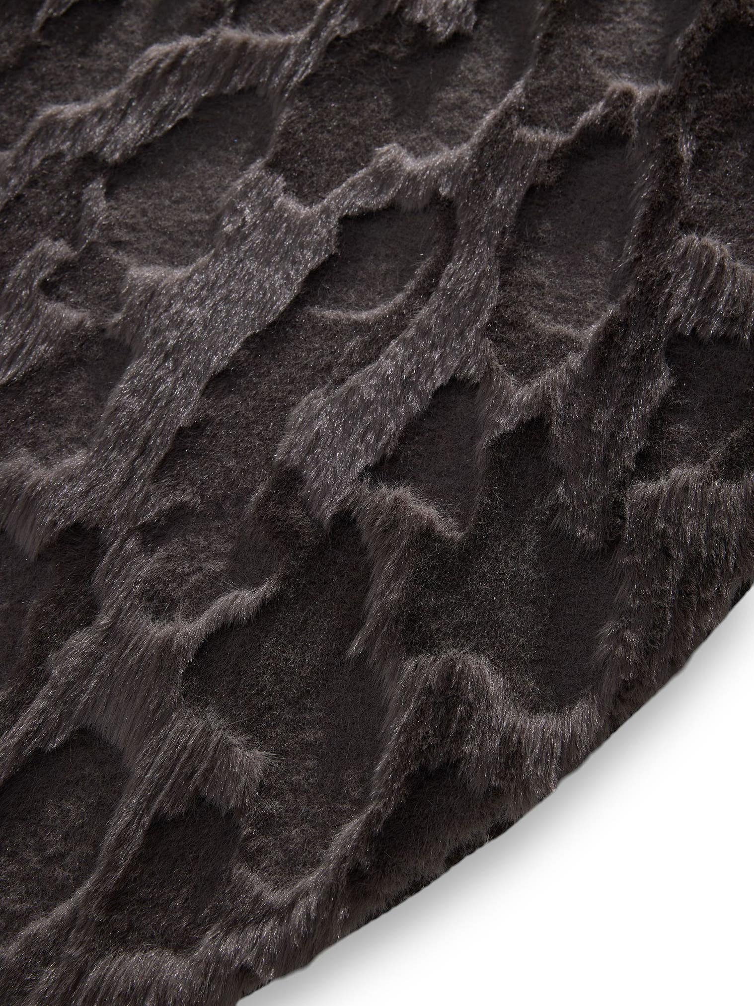 Teppich aus 100% Polyester in Grå mit 21 - 30 mm hohem Flor von benuta Pop