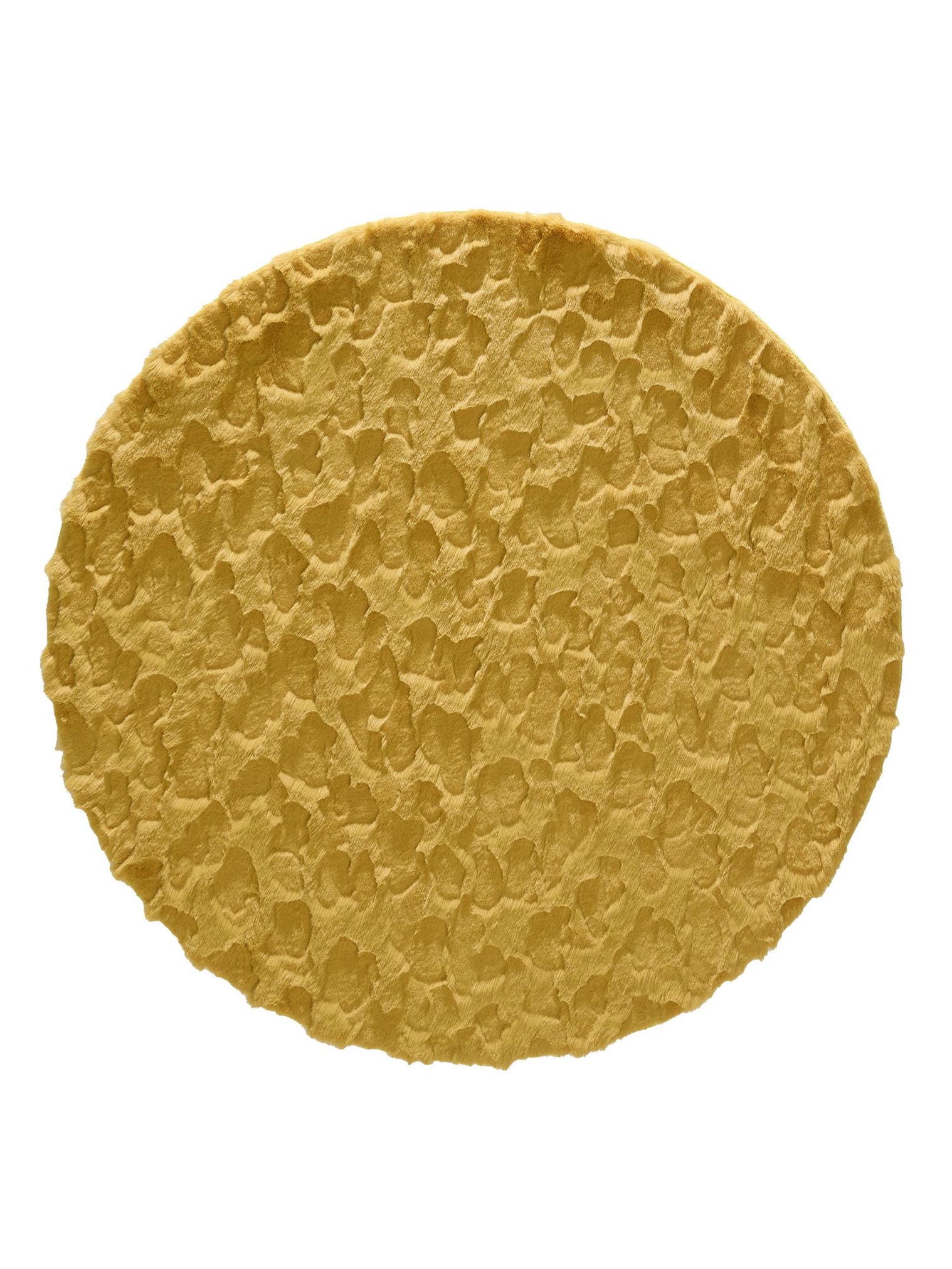 Teppich aus 100% poliester in żółty mit 21 - 30 mm hohem Flor von benuta Pop