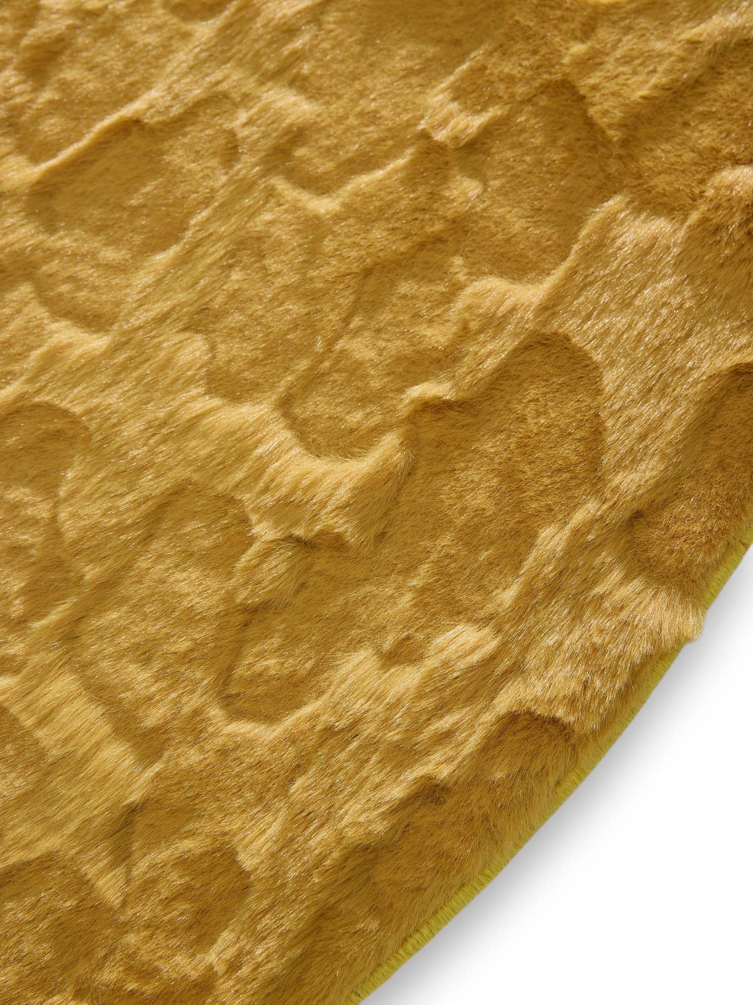 Teppich aus 100% poliester in żółty mit 21 - 30 mm hohem Flor von benuta Pop