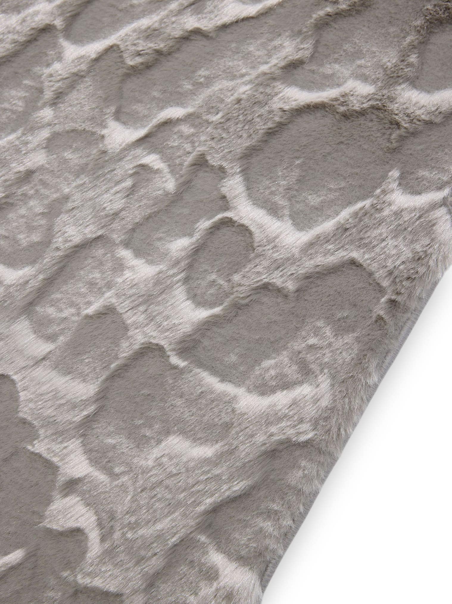 Teppich aus 100% Polyester in Grijs mit 21 - 30 mm hohem Flor von benuta Pop
