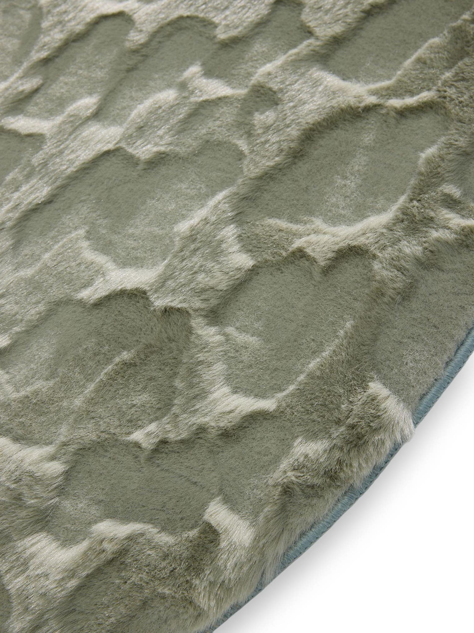 Teppich aus 100% Polyester in Grön mit 21 - 30 mm hohem Flor von benuta Pop