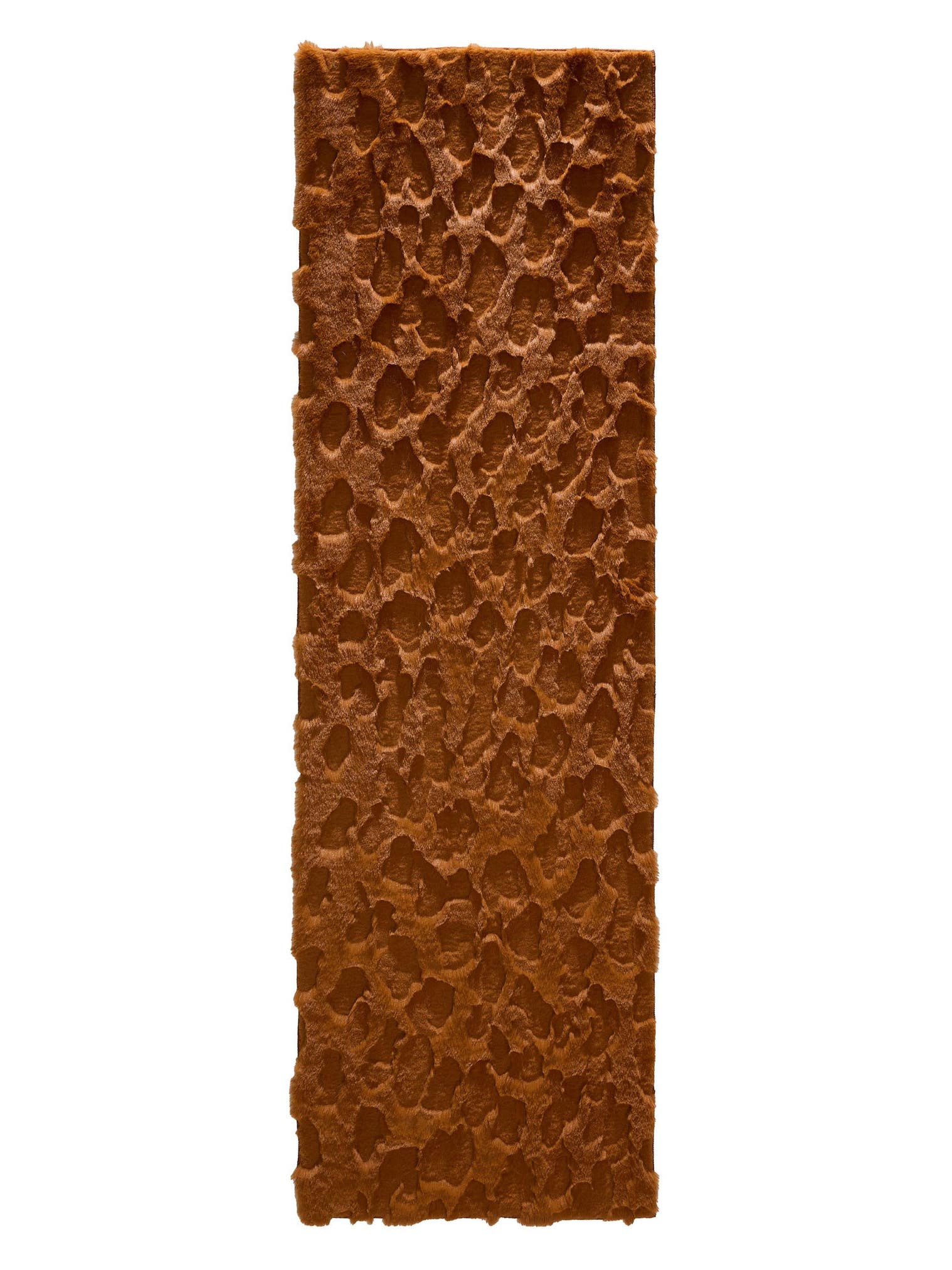 Rug made of 100% Polyester in Orange with a 21 - 30 mm high pile by benuta Pop