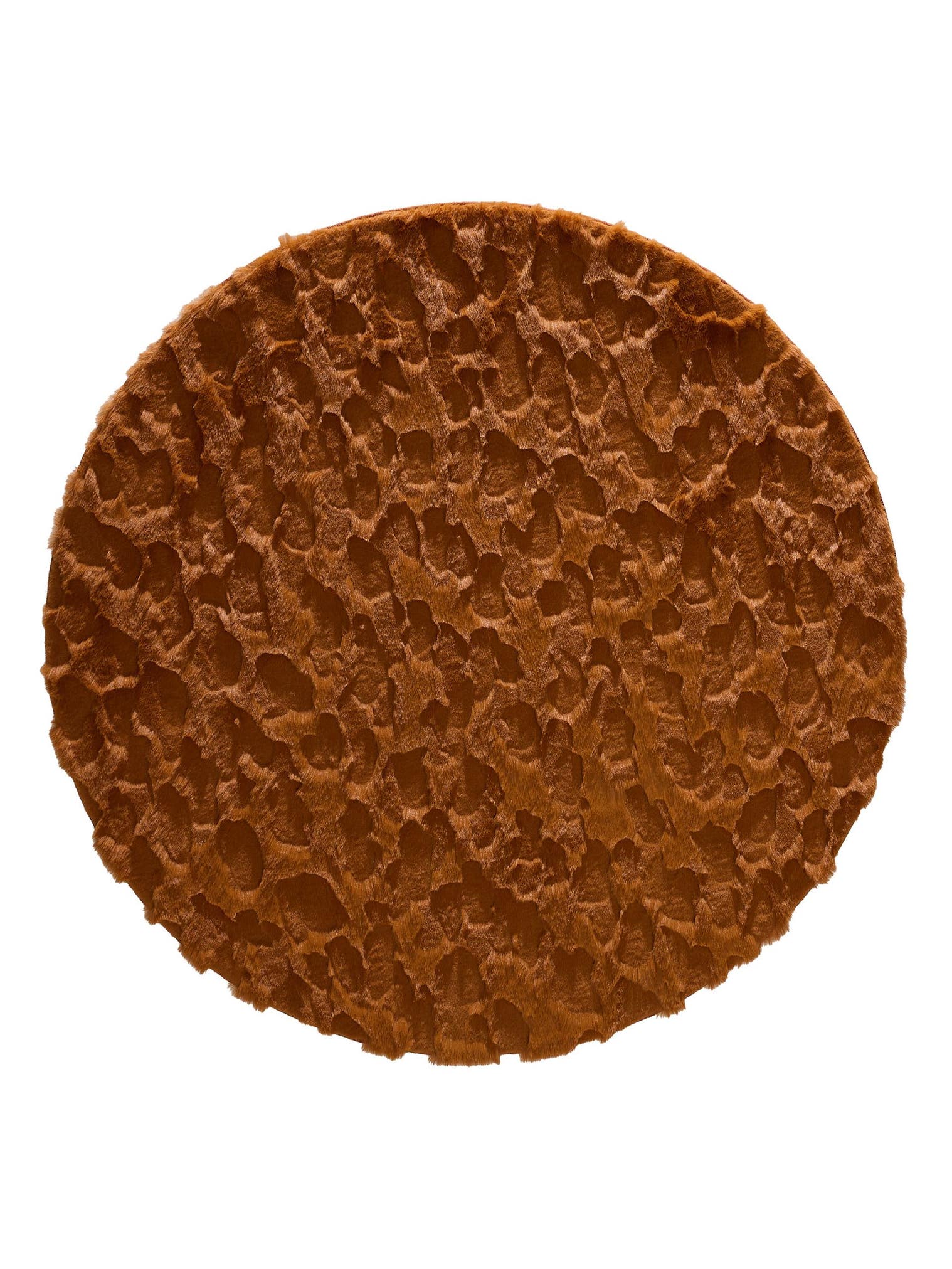 Rug made of 100% Polyester in Orange with a 21 - 30 mm high pile by benuta Pop