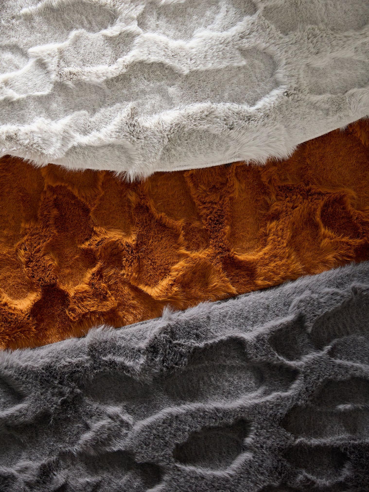 Rug made of 100% Polyester in Orange with a 21 - 30 mm high pile by benuta Pop