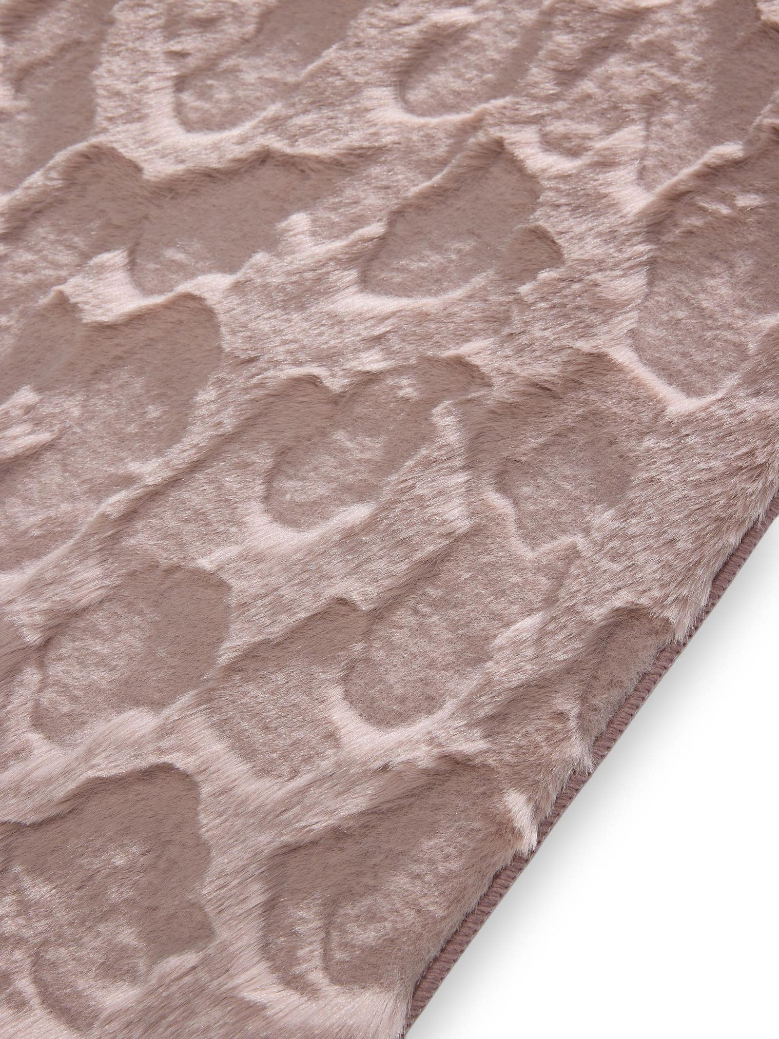 Teppich aus 100% poliester in różowy mit 21 - 30 mm hohem Flor von benuta Pop