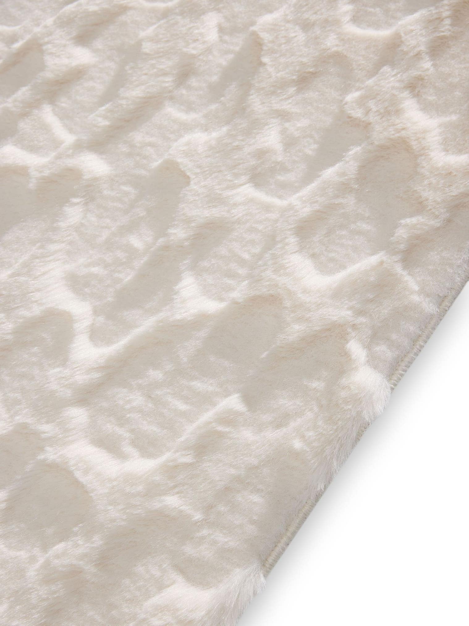Tapis en 100% Polyester en Beige avec une pile de 21 - 30 mm de hauteur de benuta Pop