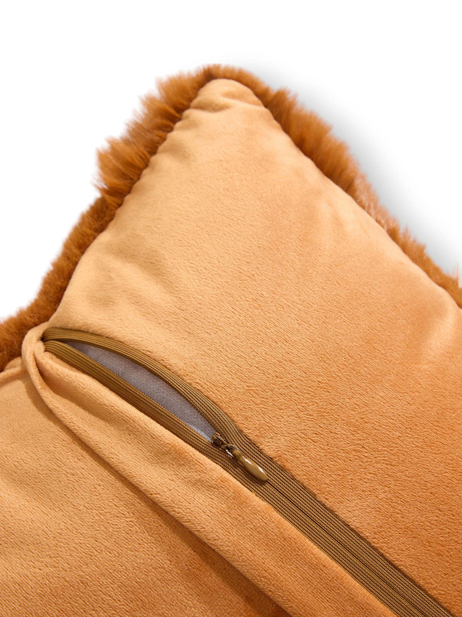 Örngott Immy Orange im Design Animal-Look aus 100% Polyester von benuta Pop