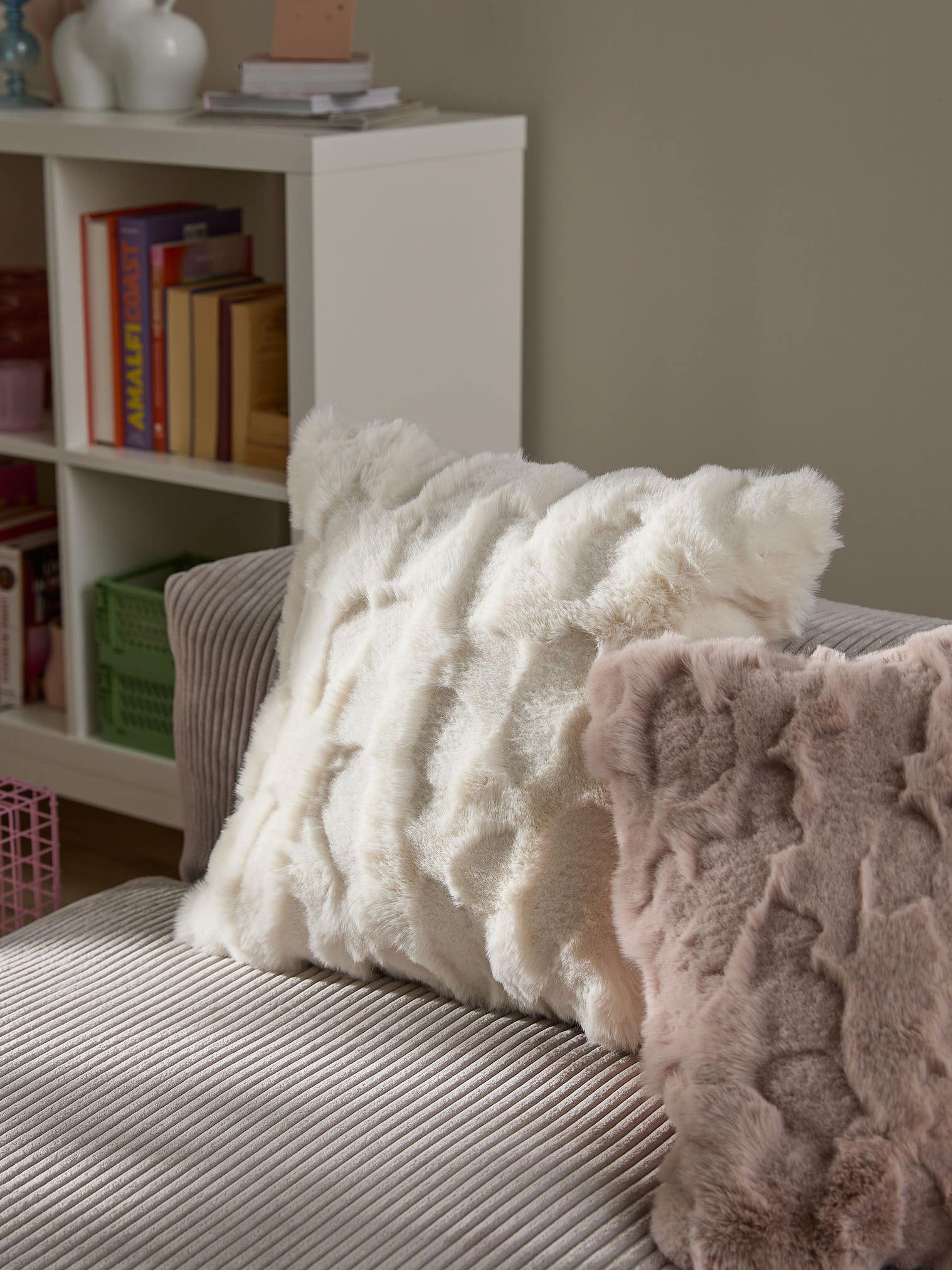 Cushion Cover Immy Cream im Design Animal-Look aus 100% Polyester von benuta Pop