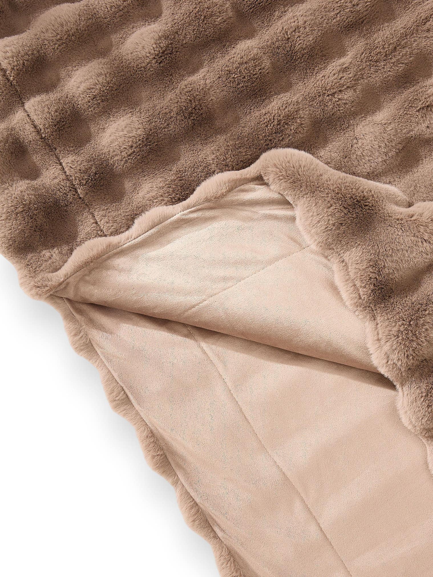 Decke Dave Braun im Design Uni aus 100% Polyester von benuta Nest