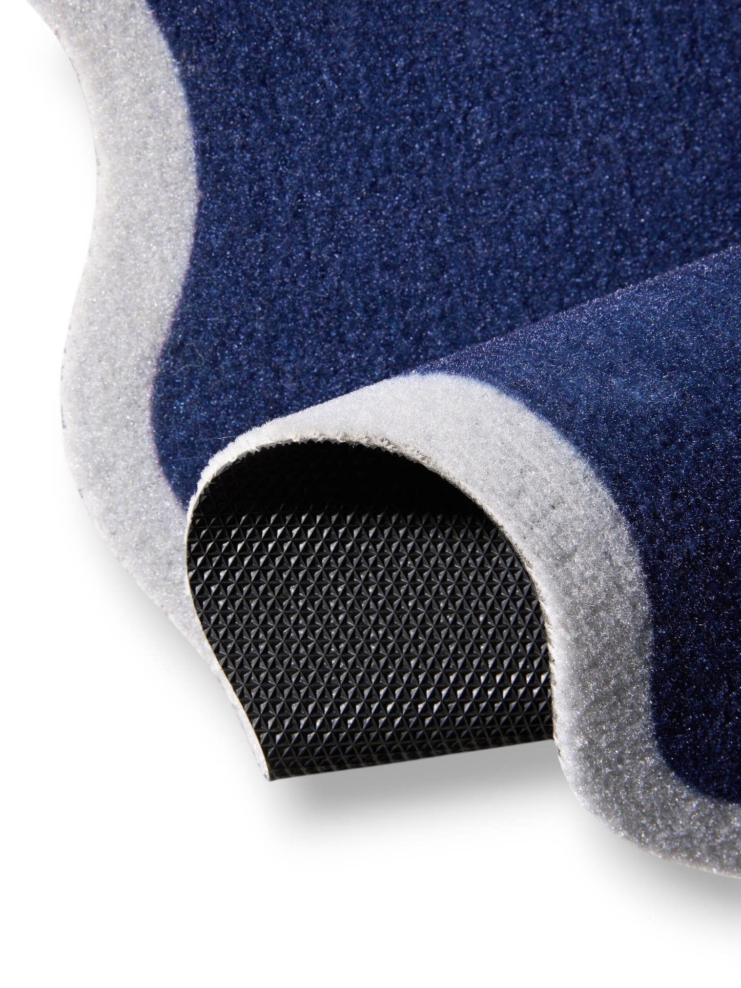 Teppich aus 100% Polyester in Blå mit 1- 5 mm hohem Flor von benuta