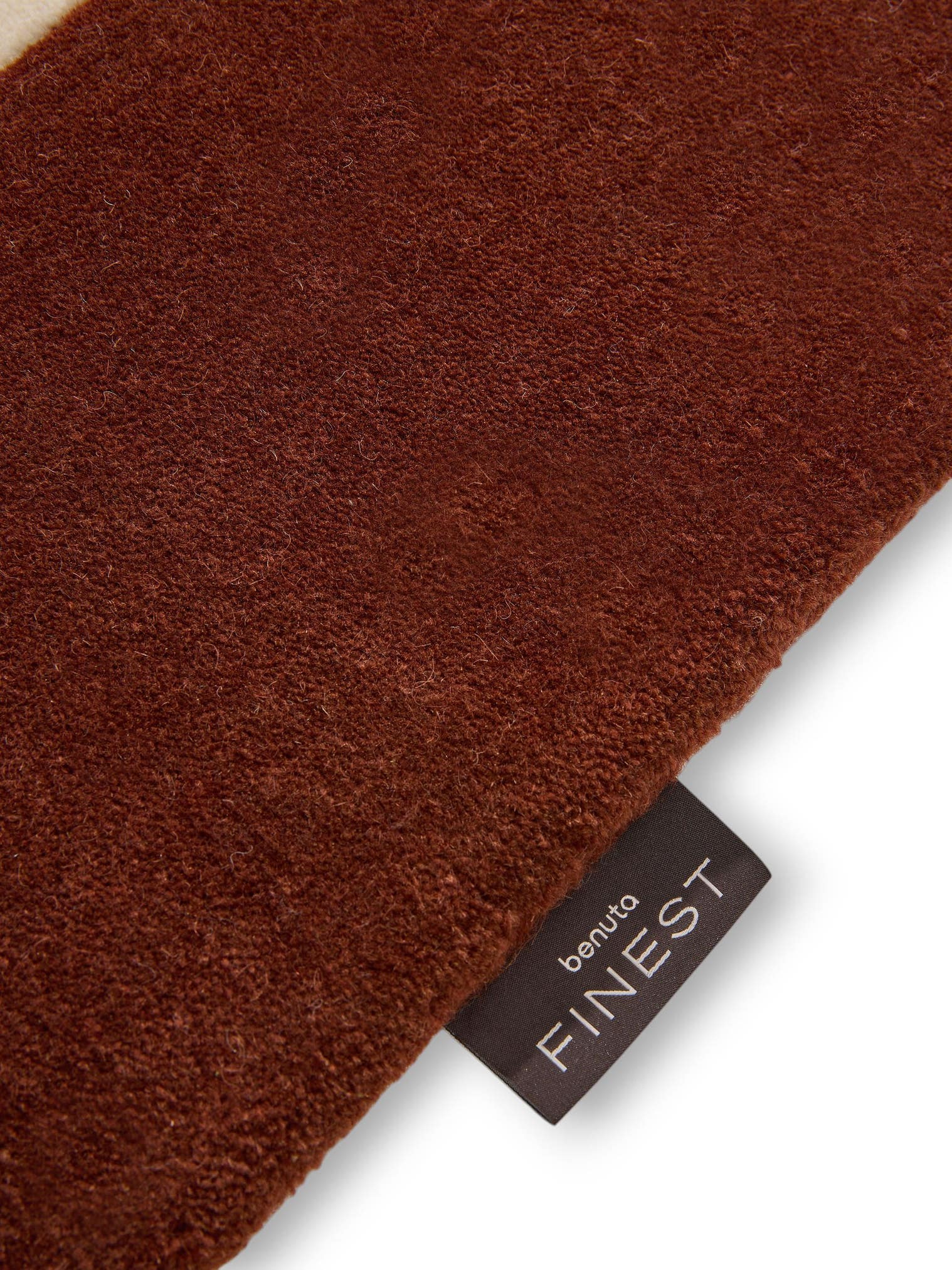 Tapis en 100% Laine en Beige avec une pile de 11 - 20 mm de hauteur de benuta Finest