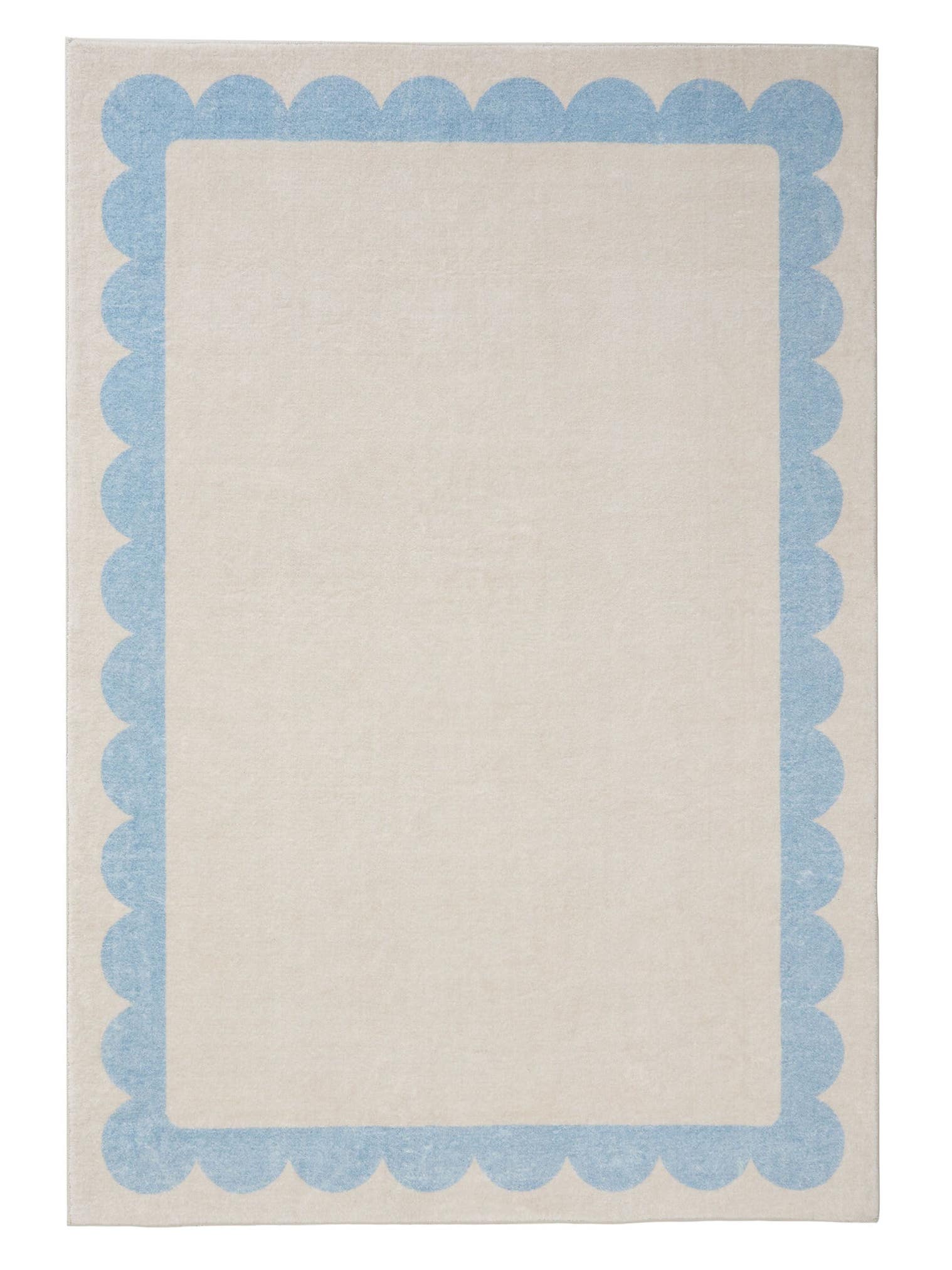 Teppich aus 100% Polyester in Blau mit 6 bis 10 mm hohem Flor von benuta Pop