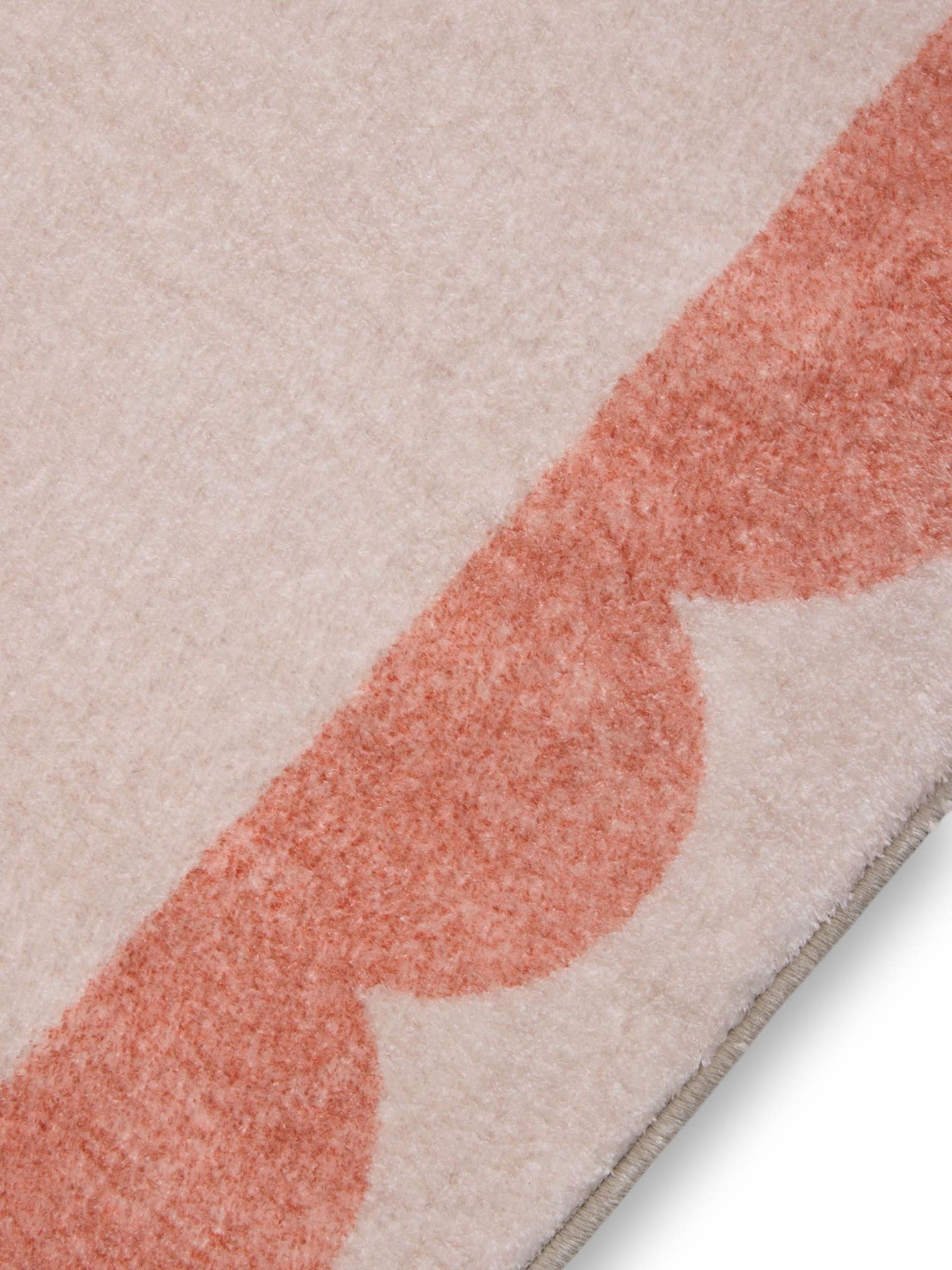 Rug made of 100% Polyester in Orange with a 6 - 10 mm high pile by benuta Pop