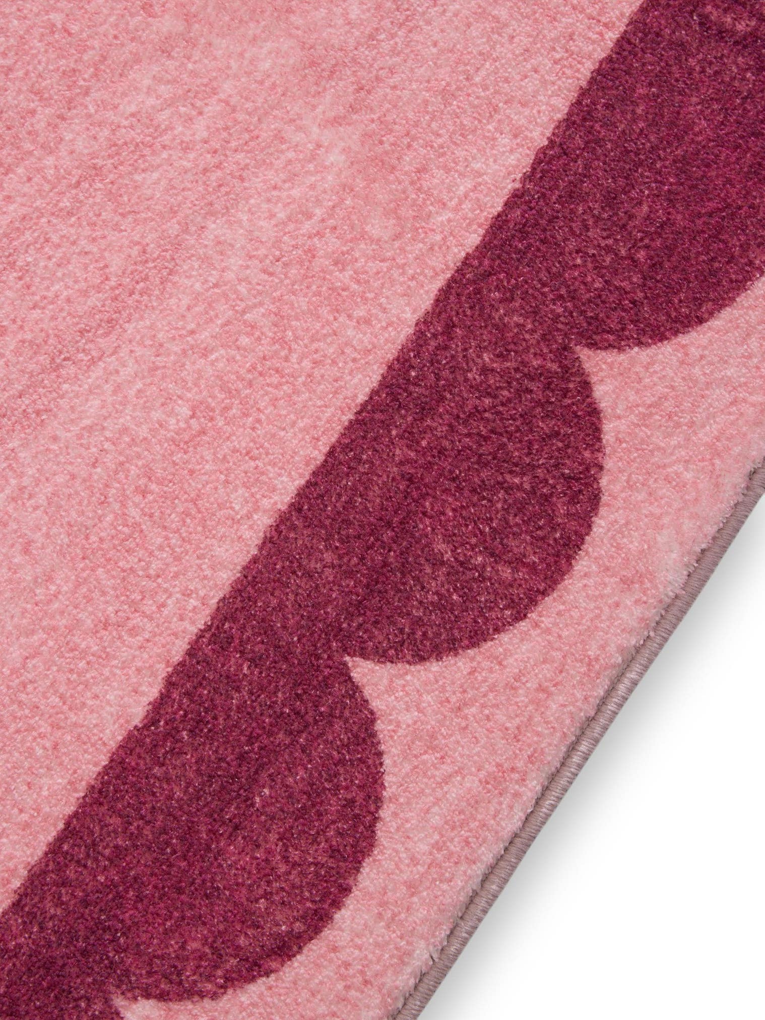 Rug made of 100% Polyester in Pink with a 6 - 10 mm high pile by benuta Pop