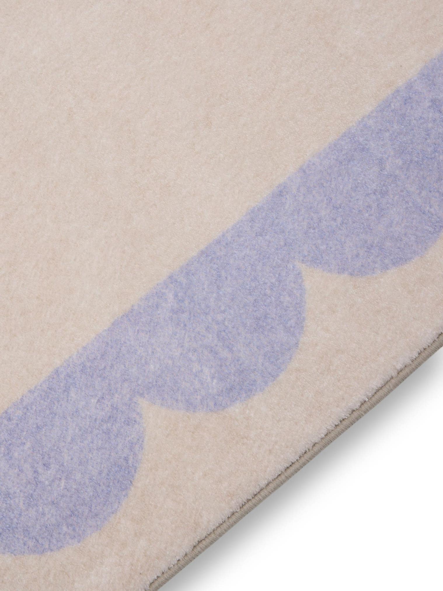 Teppich aus 100% Polyester in Lila mit 6 bis 10 mm hohem Flor von benuta Pop