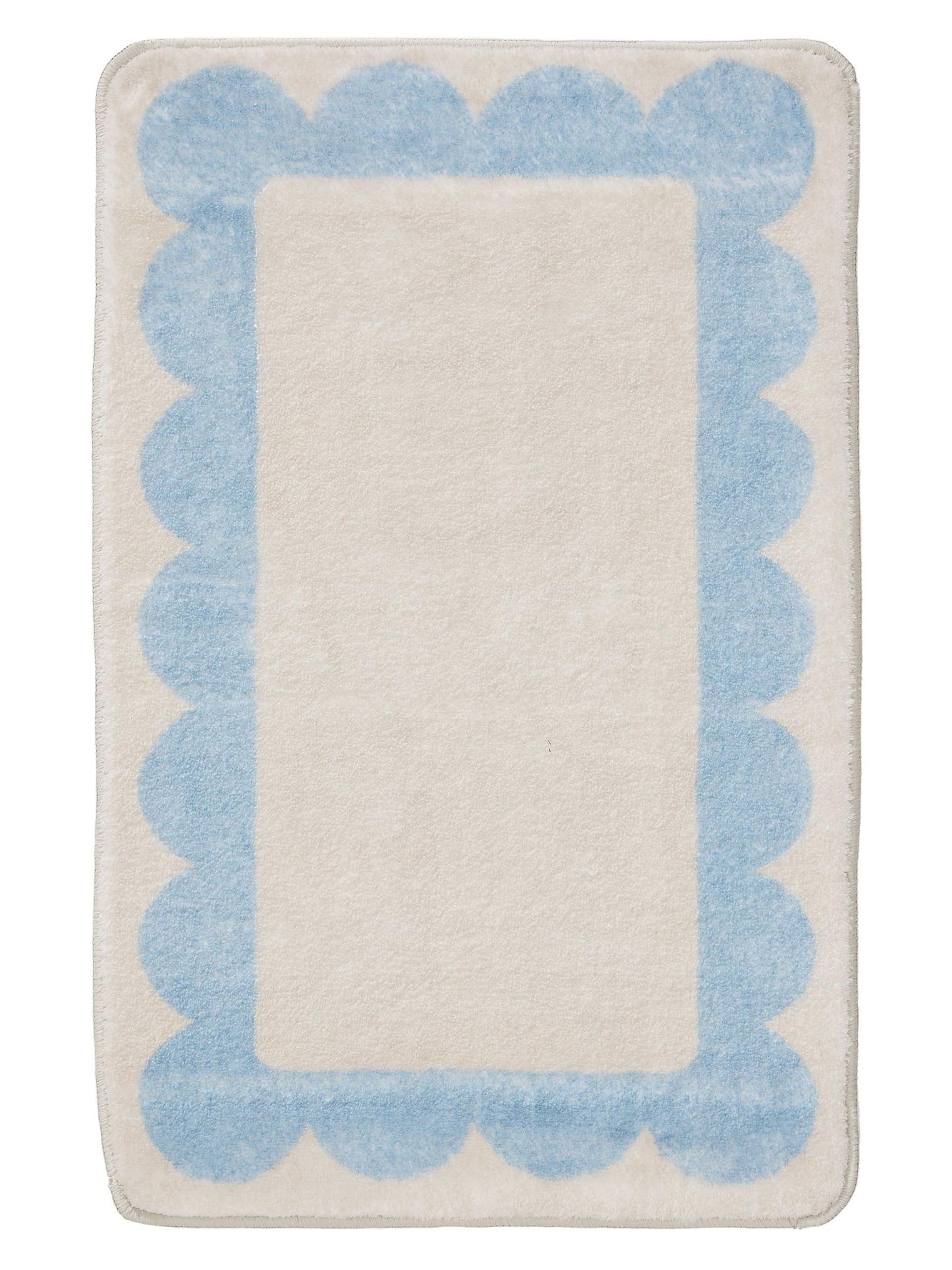 Teppich aus 100% Polyester in Blau mit 6 bis 10 mm hohem Flor von benuta Pop