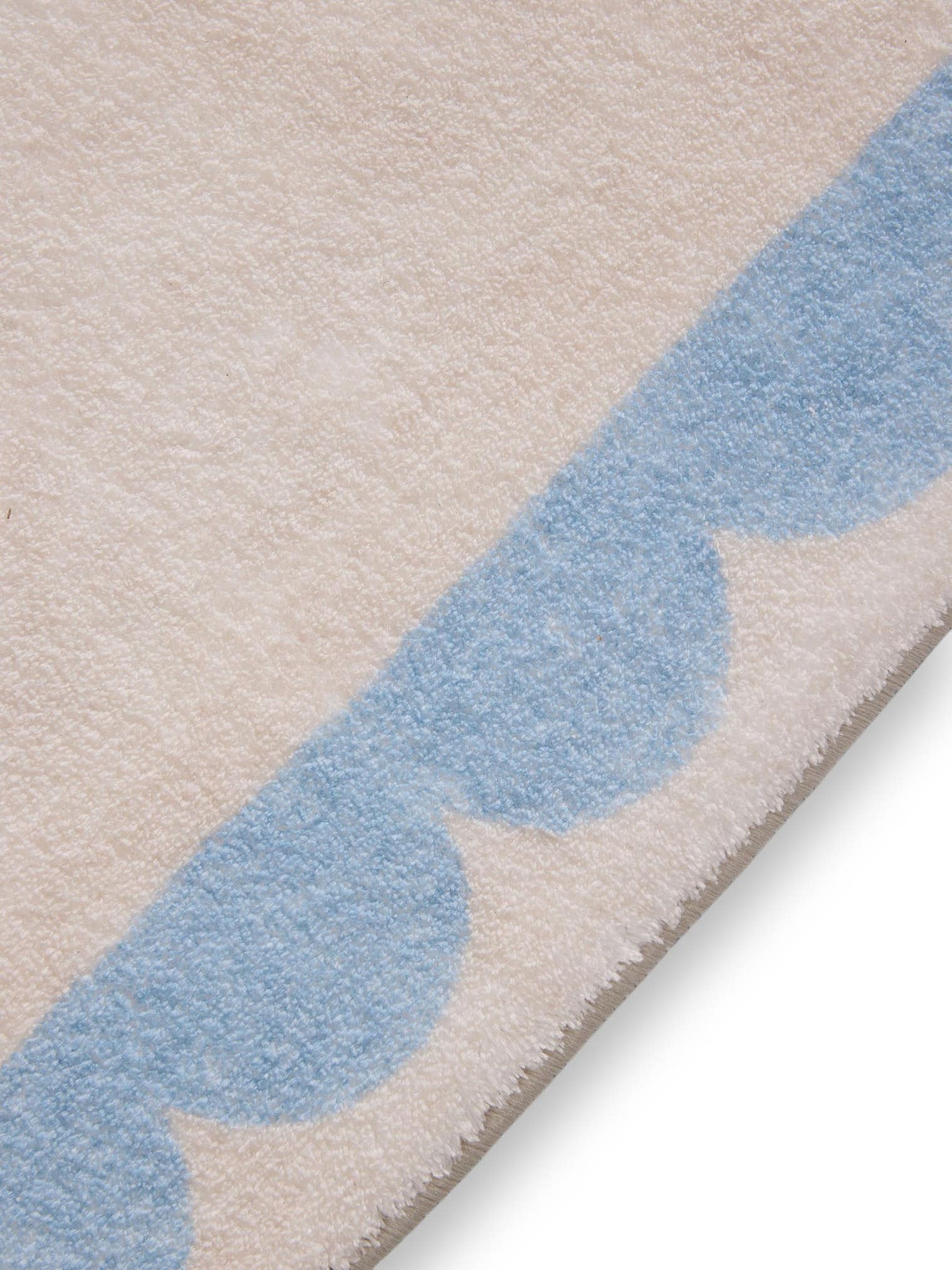 Teppich aus 100% Polyester in Blau mit 6 bis 10 mm hohem Flor von benuta Pop