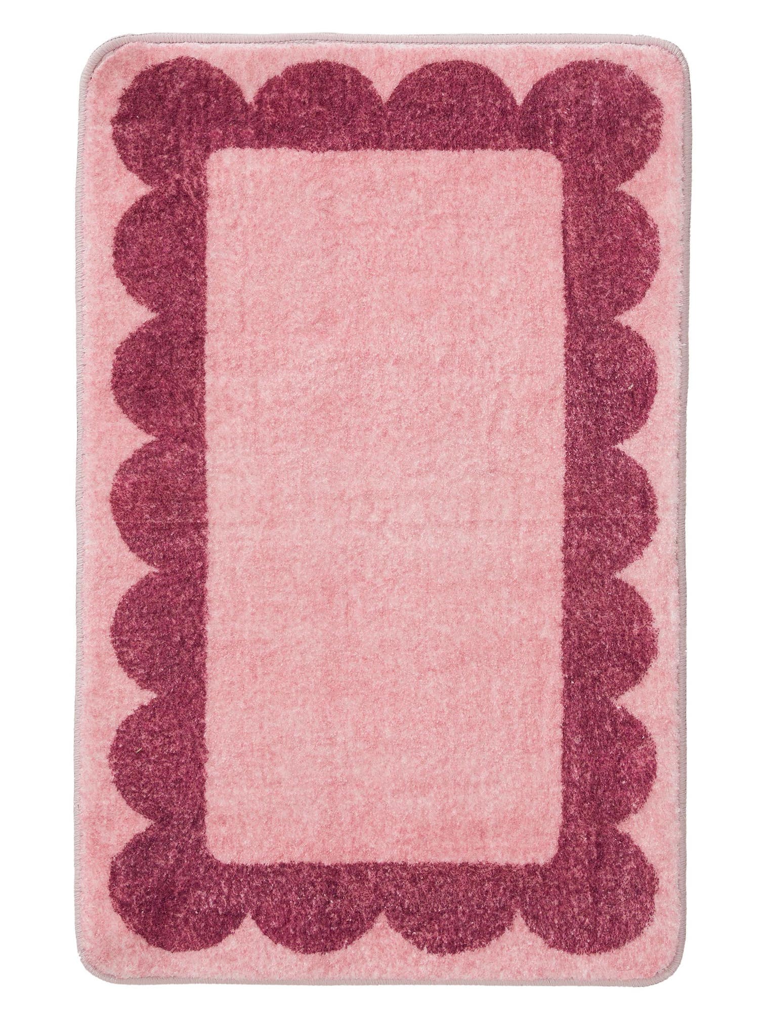 Tappeto di 100% Poliestere in Rosa con pelo alto 6 - 10 mm da benuta Pop