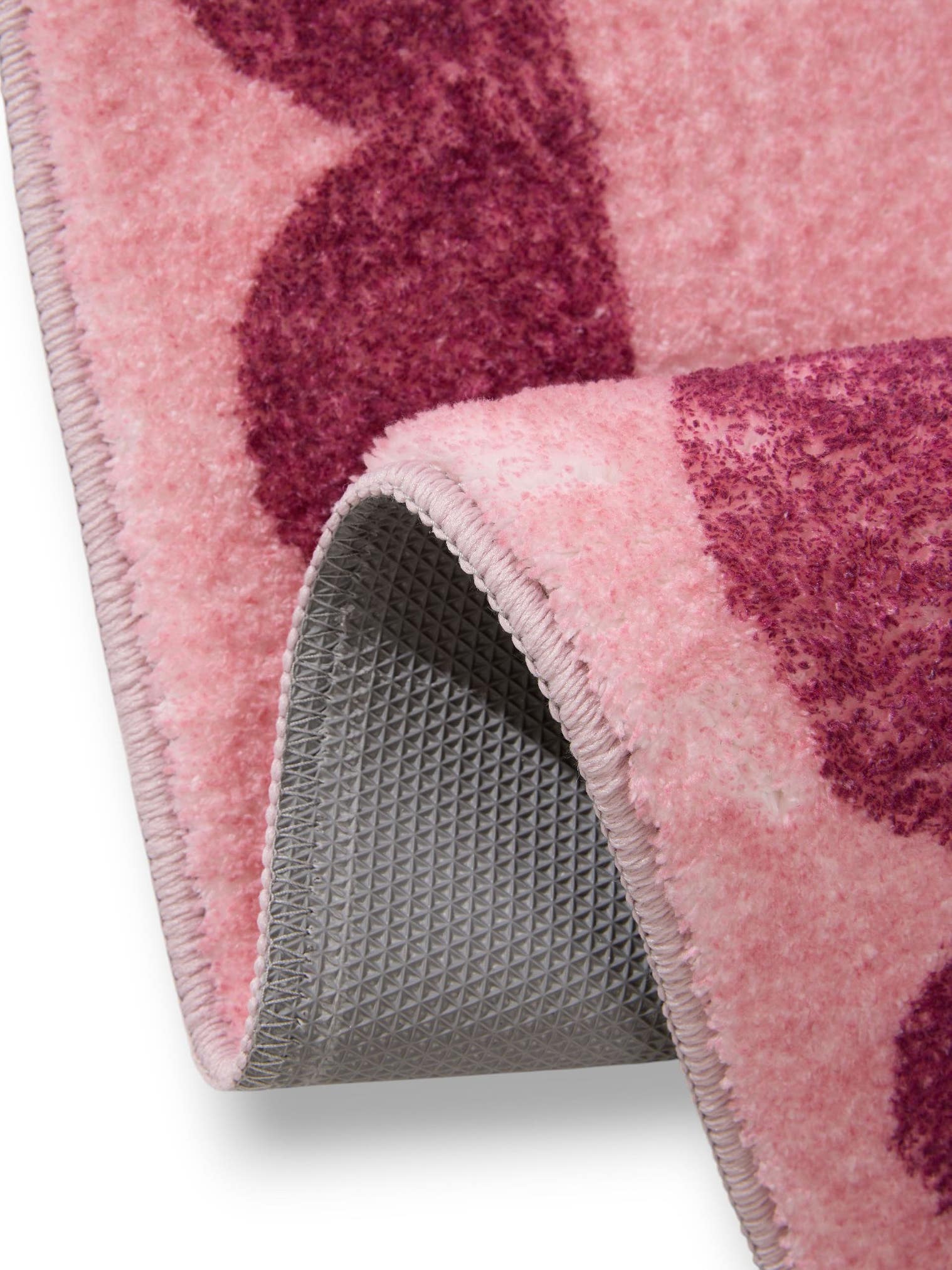 Tappeto di 100% Poliestere in Rosa con pelo alto 6 - 10 mm da benuta Pop