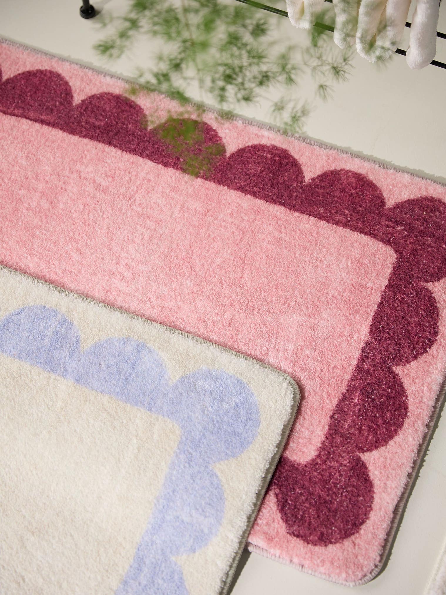 Tappeto di 100% Poliestere in Rosa con pelo alto 6 - 10 mm da benuta Pop