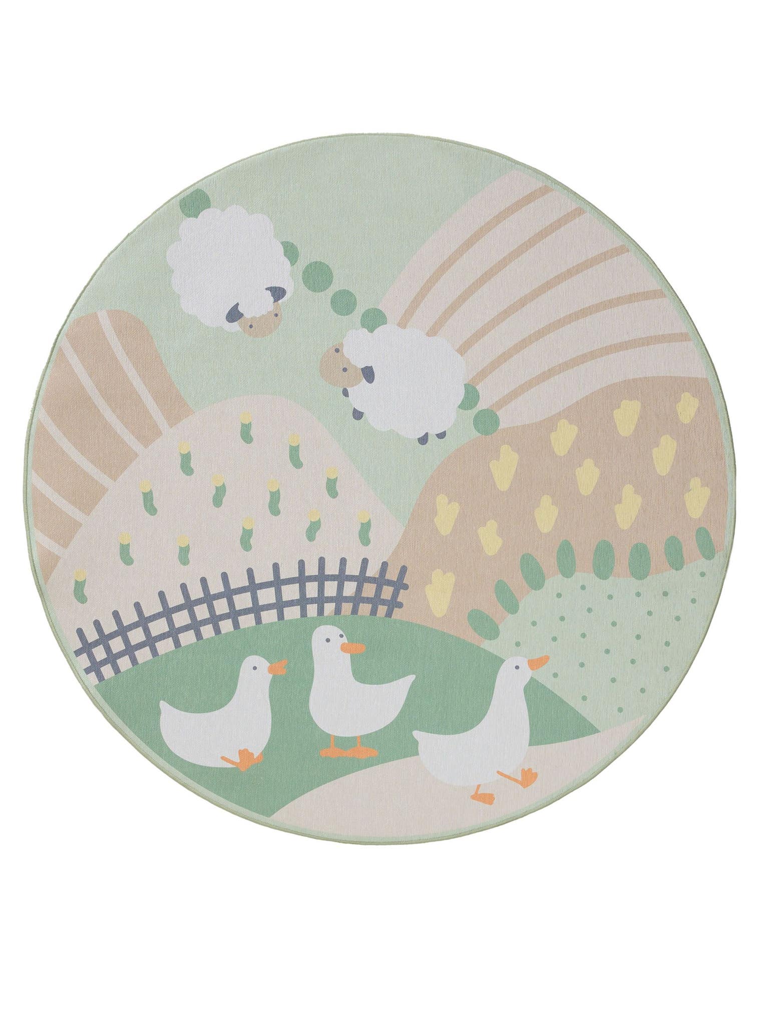 Teppich aus 100% Polyester in Multicolor mit bis 5 mm hohem Flor von Lytte