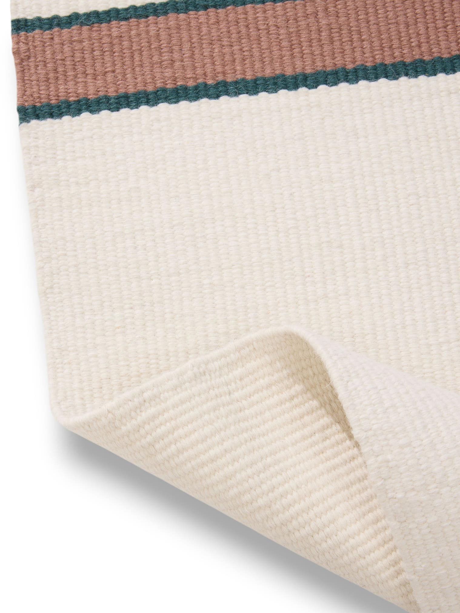 Teppich aus 100% Wolle in Beige mit bis 5 mm hohem Flor von benuta Pure