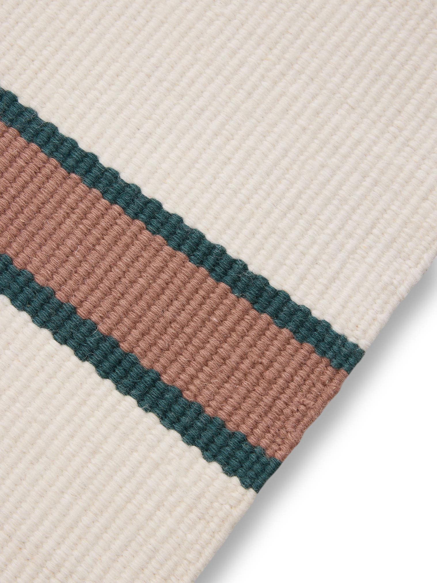 Teppich aus 100% Wolle in Beige mit bis 5 mm hohem Flor von benuta Pure