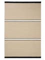 Wollteppich Livio Beige/Schwarz