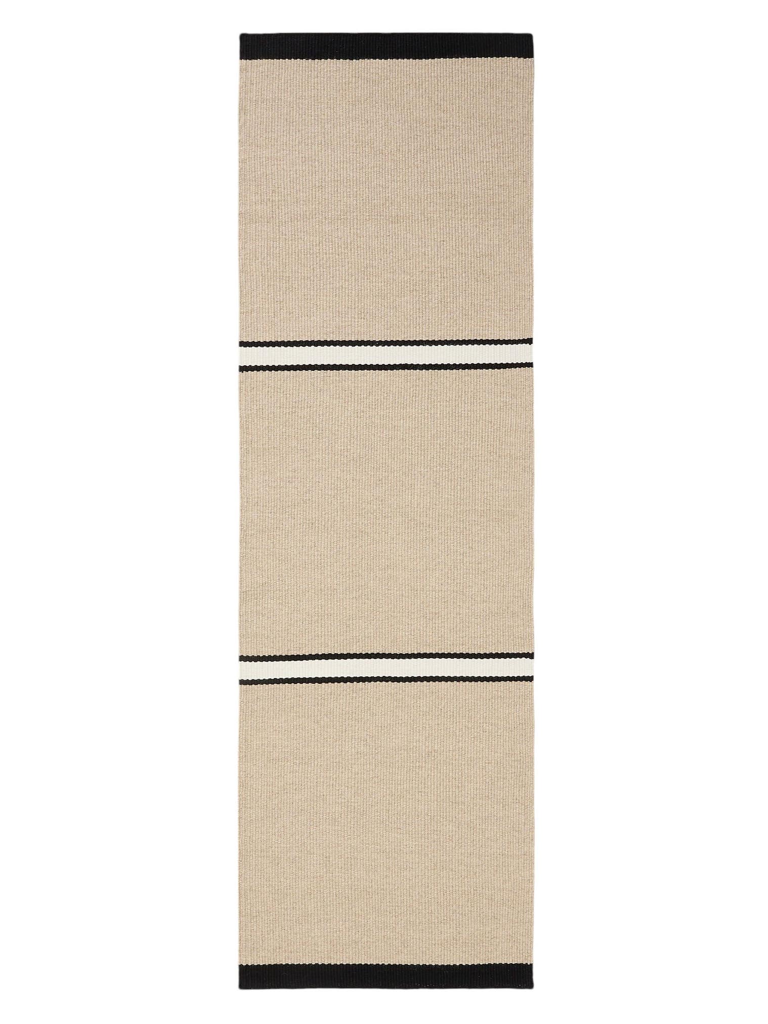 Teppich aus 100% Wolle in Beige mit bis 5 mm hohem Flor von benuta Pure