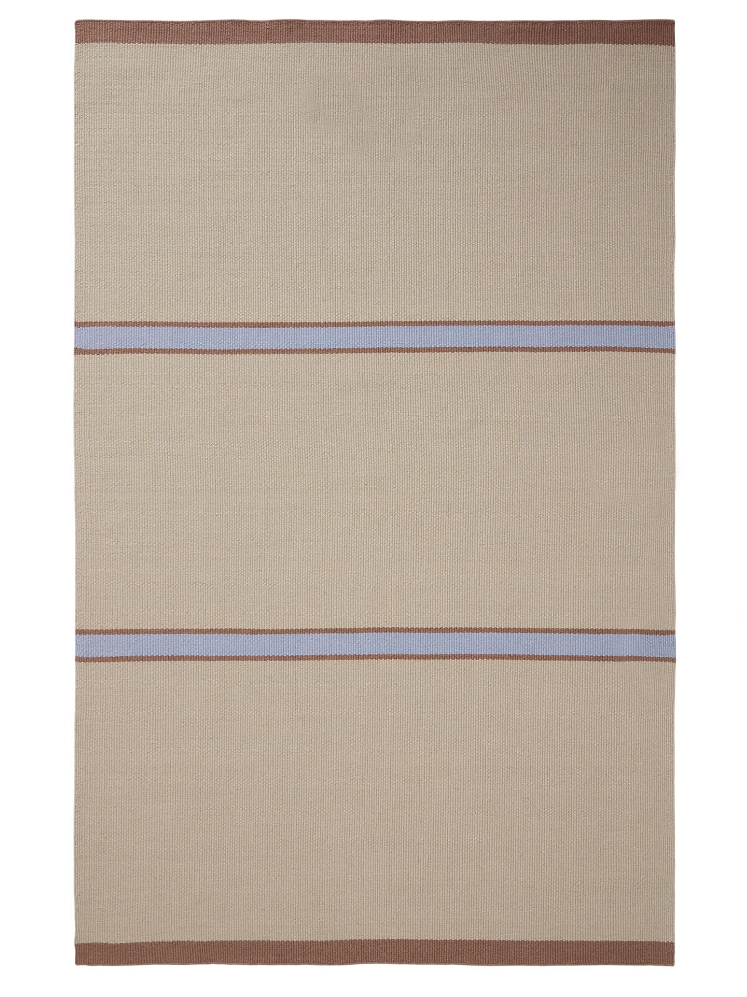 Teppich aus 100% Wolle in Beige mit bis 5 mm hohem Flor von benuta Pure