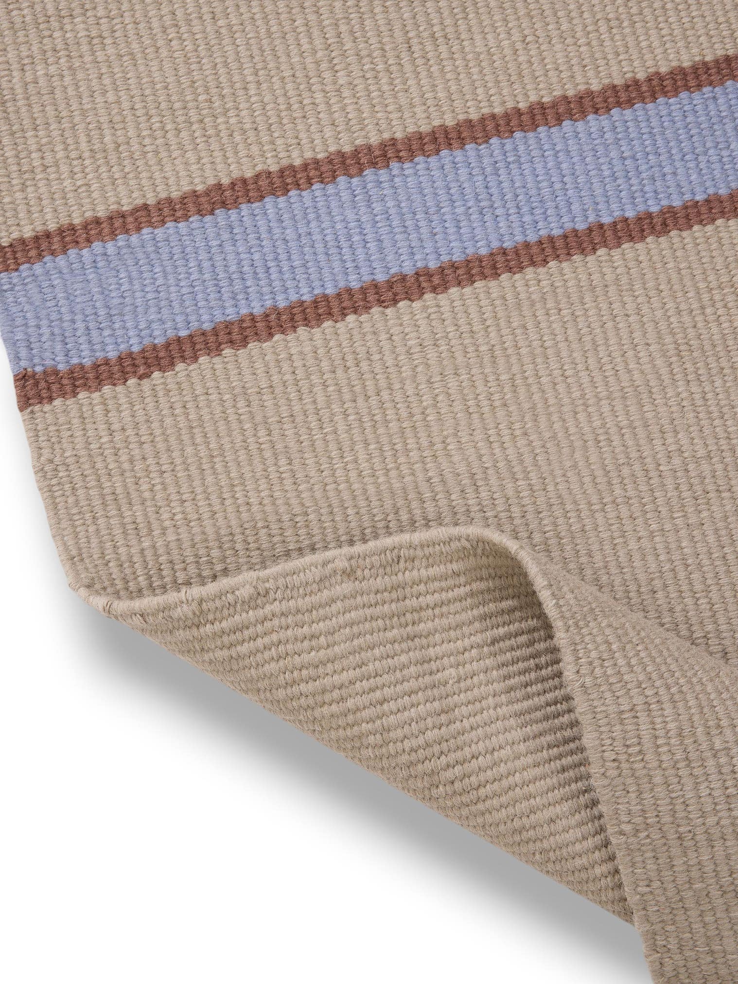 Teppich aus 100% Wolle in Beige mit bis 5 mm hohem Flor von benuta Pure