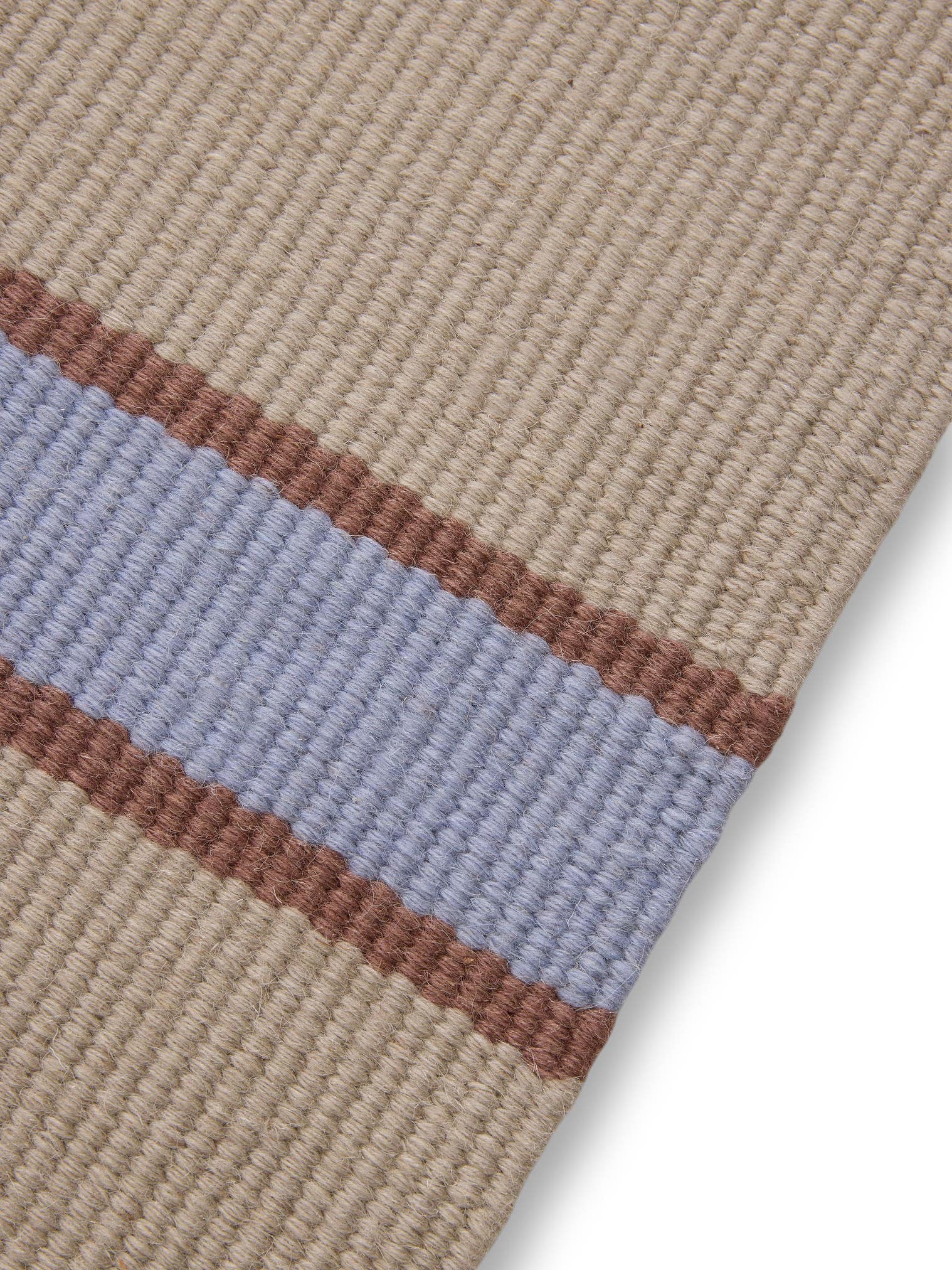 Teppich aus 100% Wolle in Beige mit bis 5 mm hohem Flor von benuta Pure