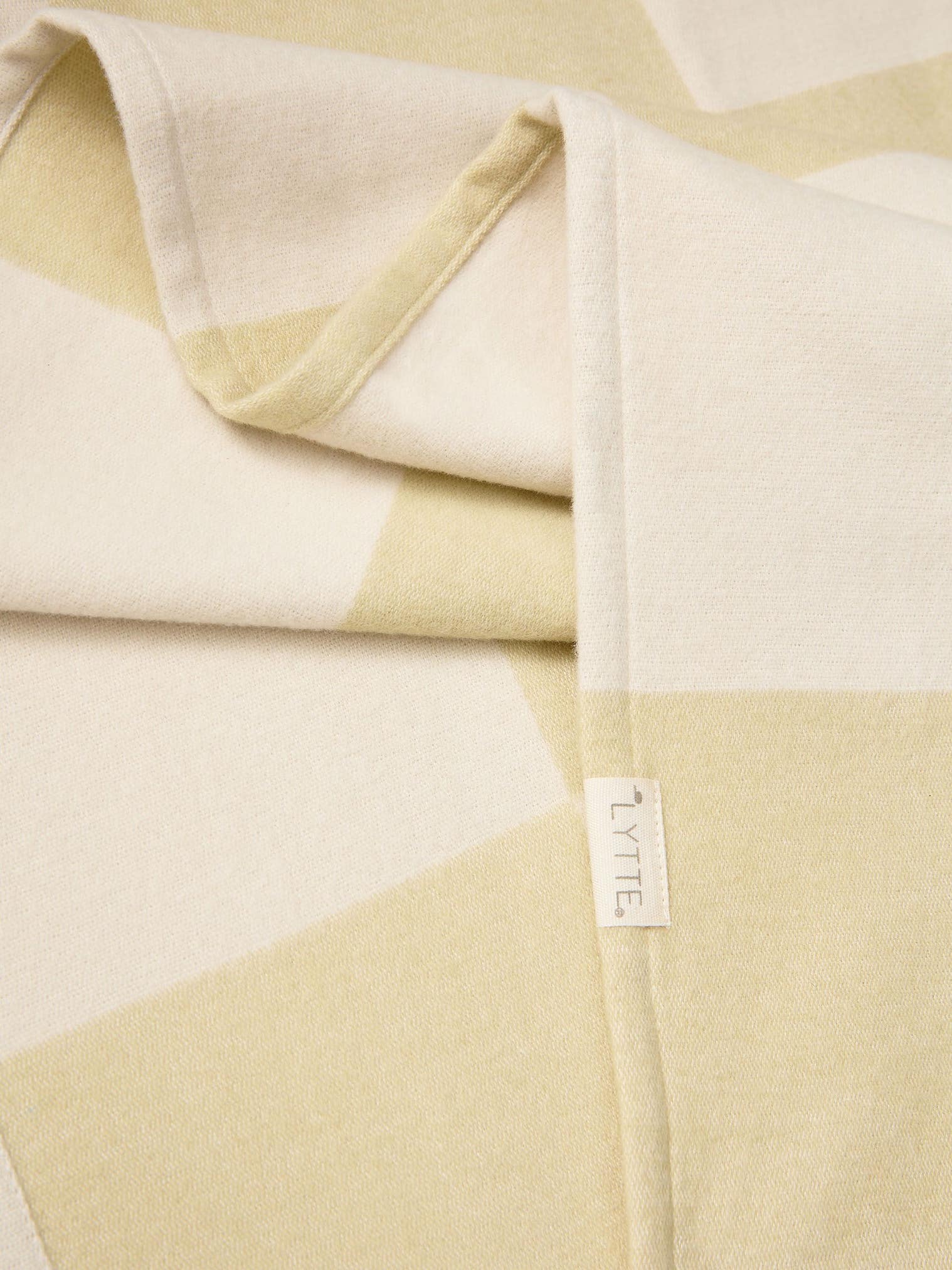 Katoenen plaid Caro Groen in Geometrisch-ontwerp van 100% Katoen door Lytte