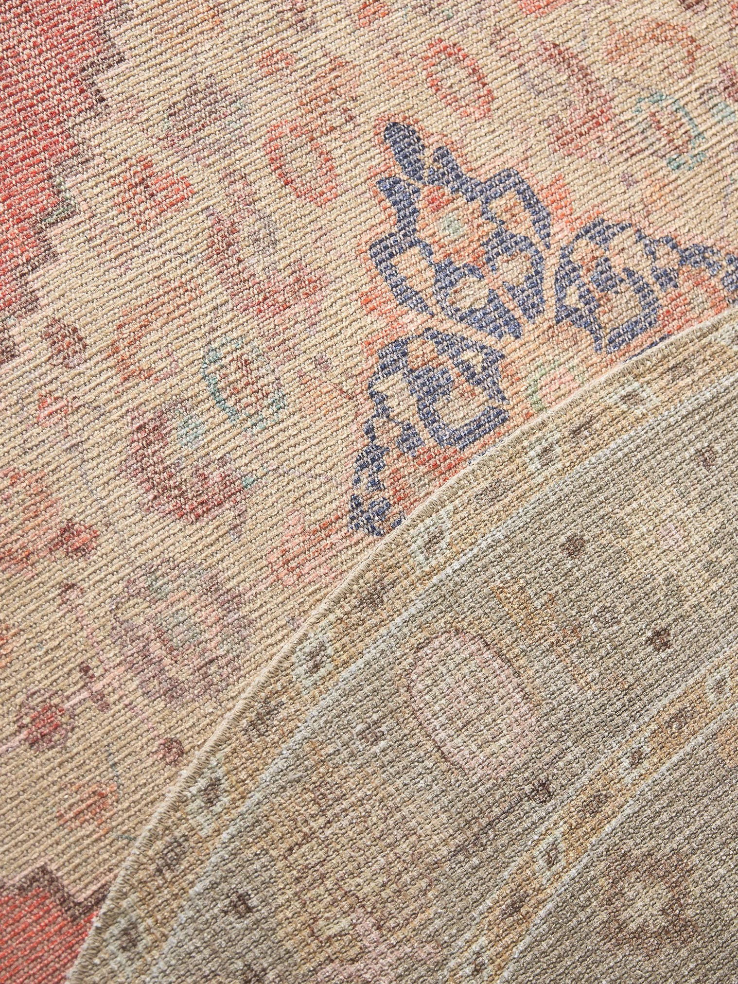Teppich aus 50% Polyester, 50% Polycotton in Multicolor mit bis 5 mm hohem Flor von benuta Nest