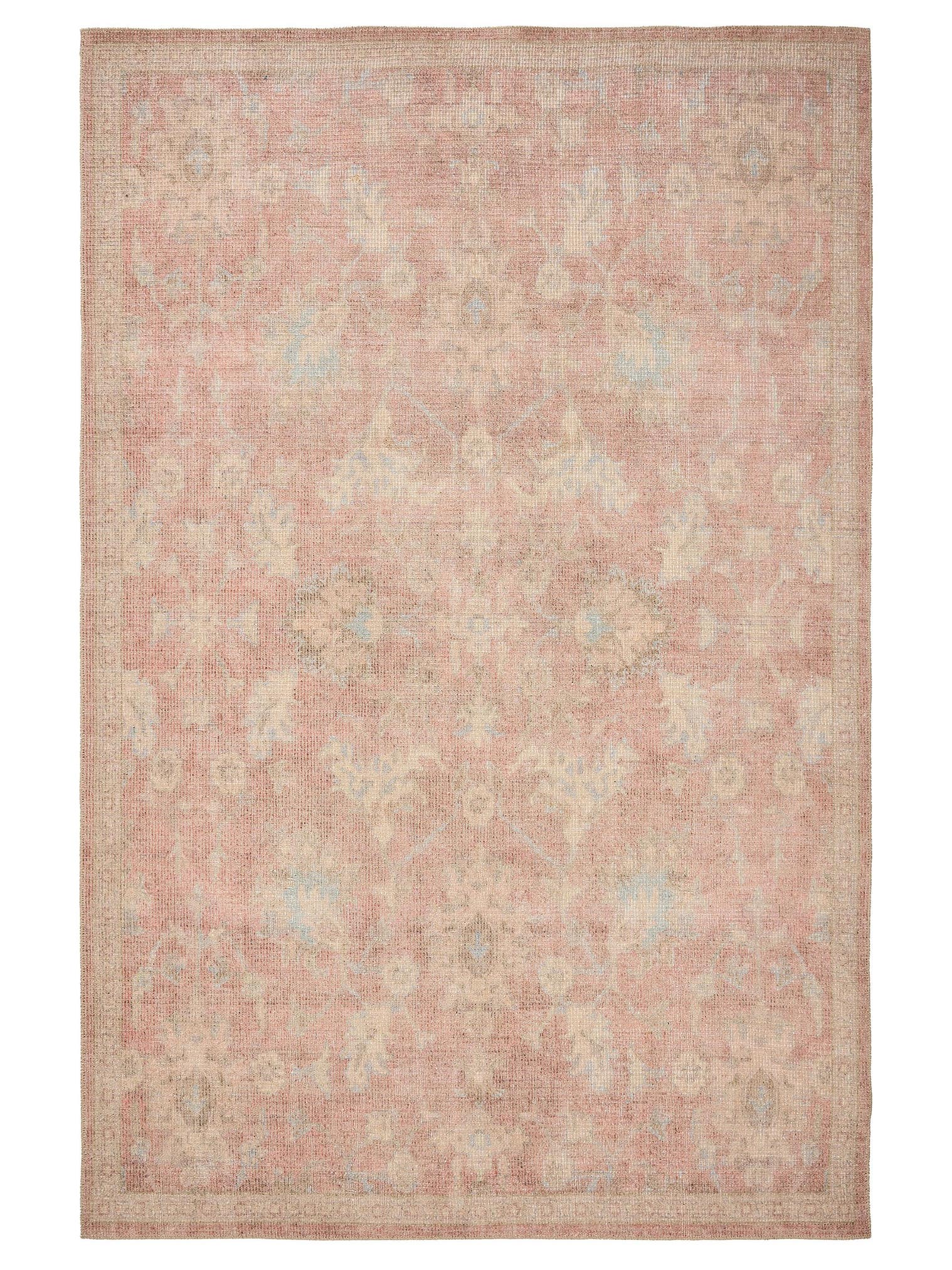 Teppich aus 50% Polyester, 50% Polycotton in Rot mit bis 5 mm hohem Flor von benuta Nest