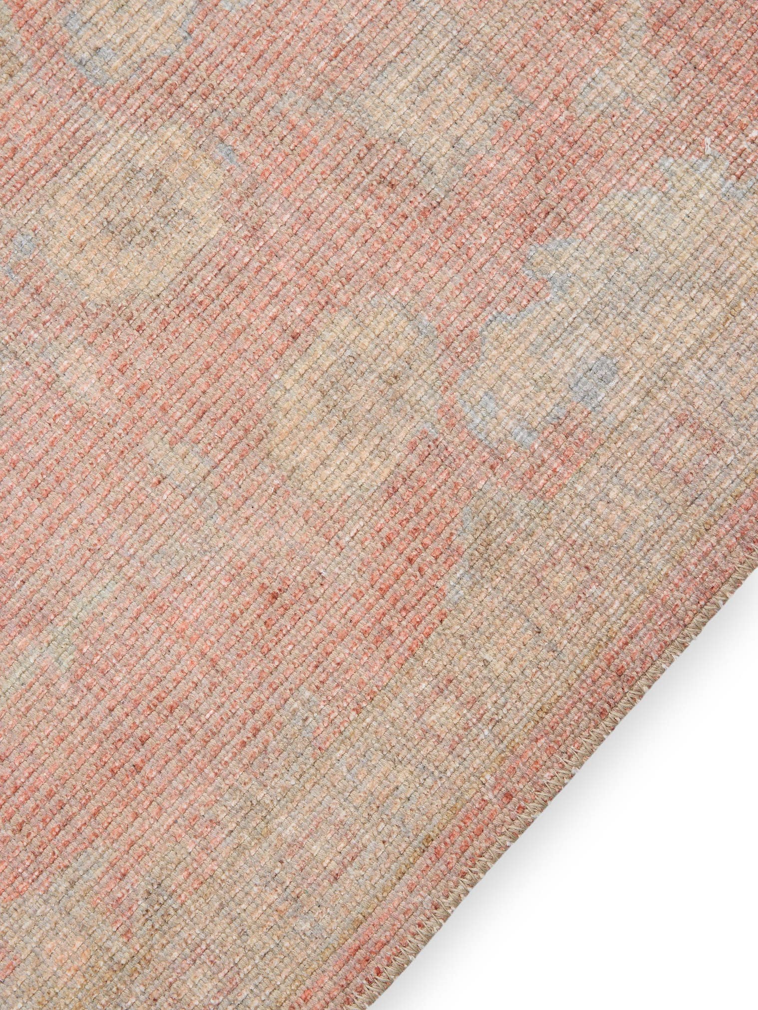 Teppich aus 50% Polyester, 50% Polycotton in Rot mit bis 5 mm hohem Flor von benuta Nest